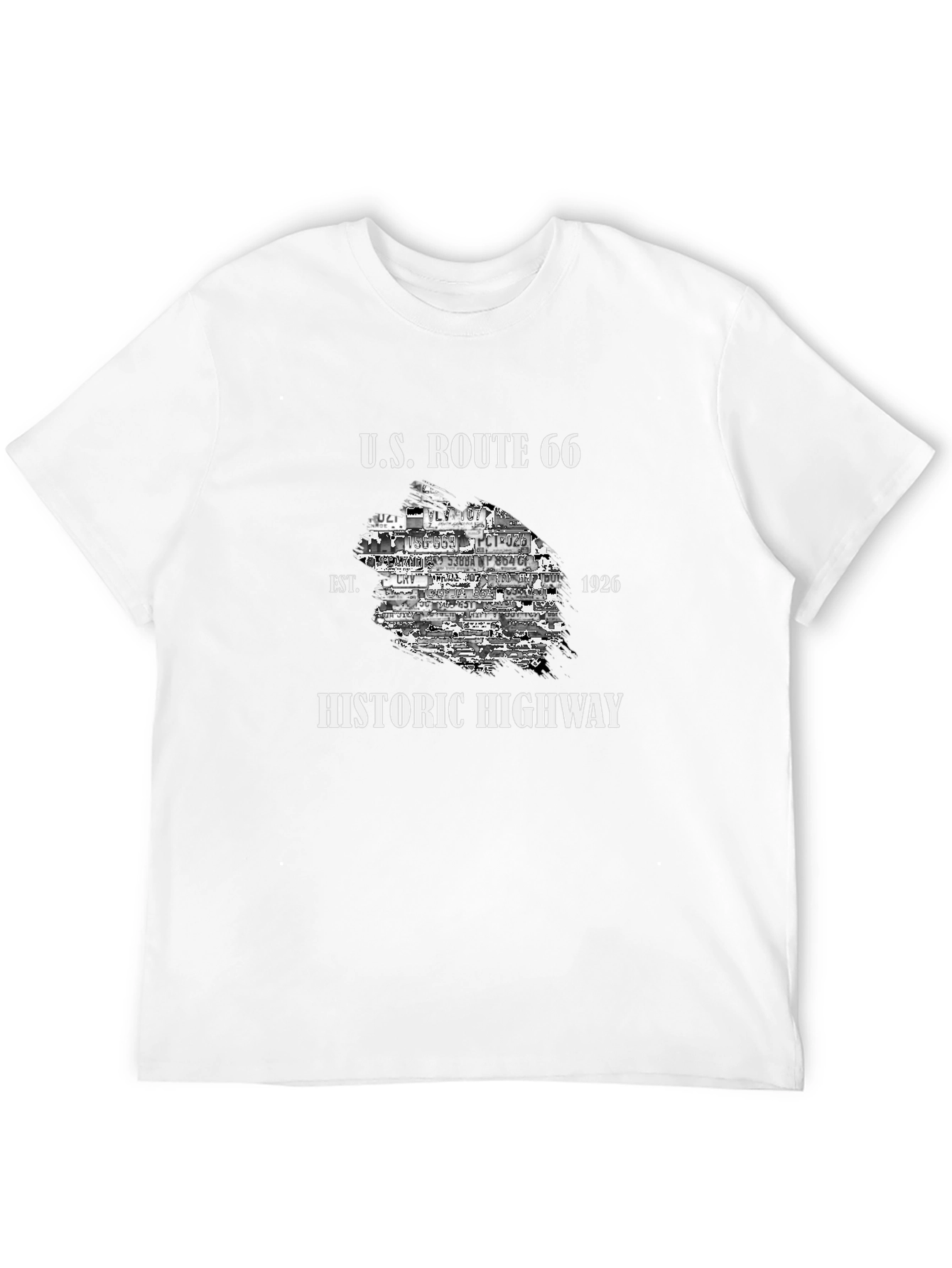 U.S. Route 66 Historic Highway Black T-Shirt