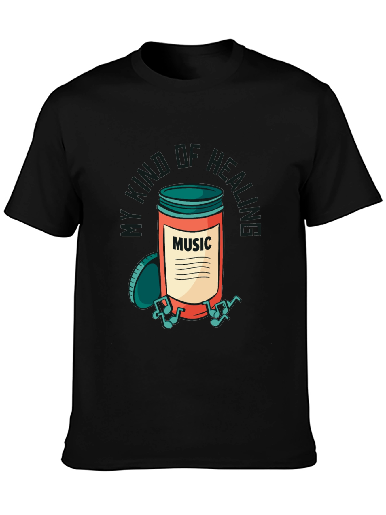 Music Jar Graphic Tee - Healing Vibes