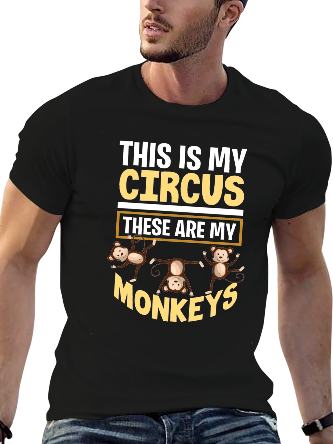 This is My Circus Monkey Graphic Tee