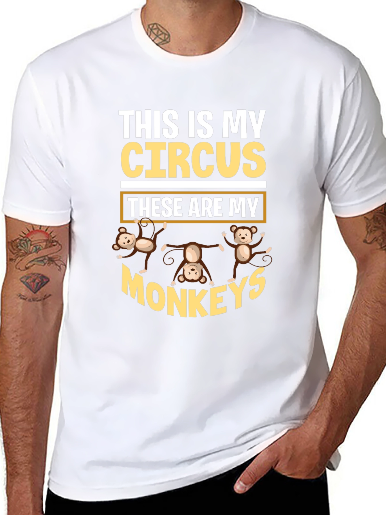This is My Circus Monkey Graphic Tee
