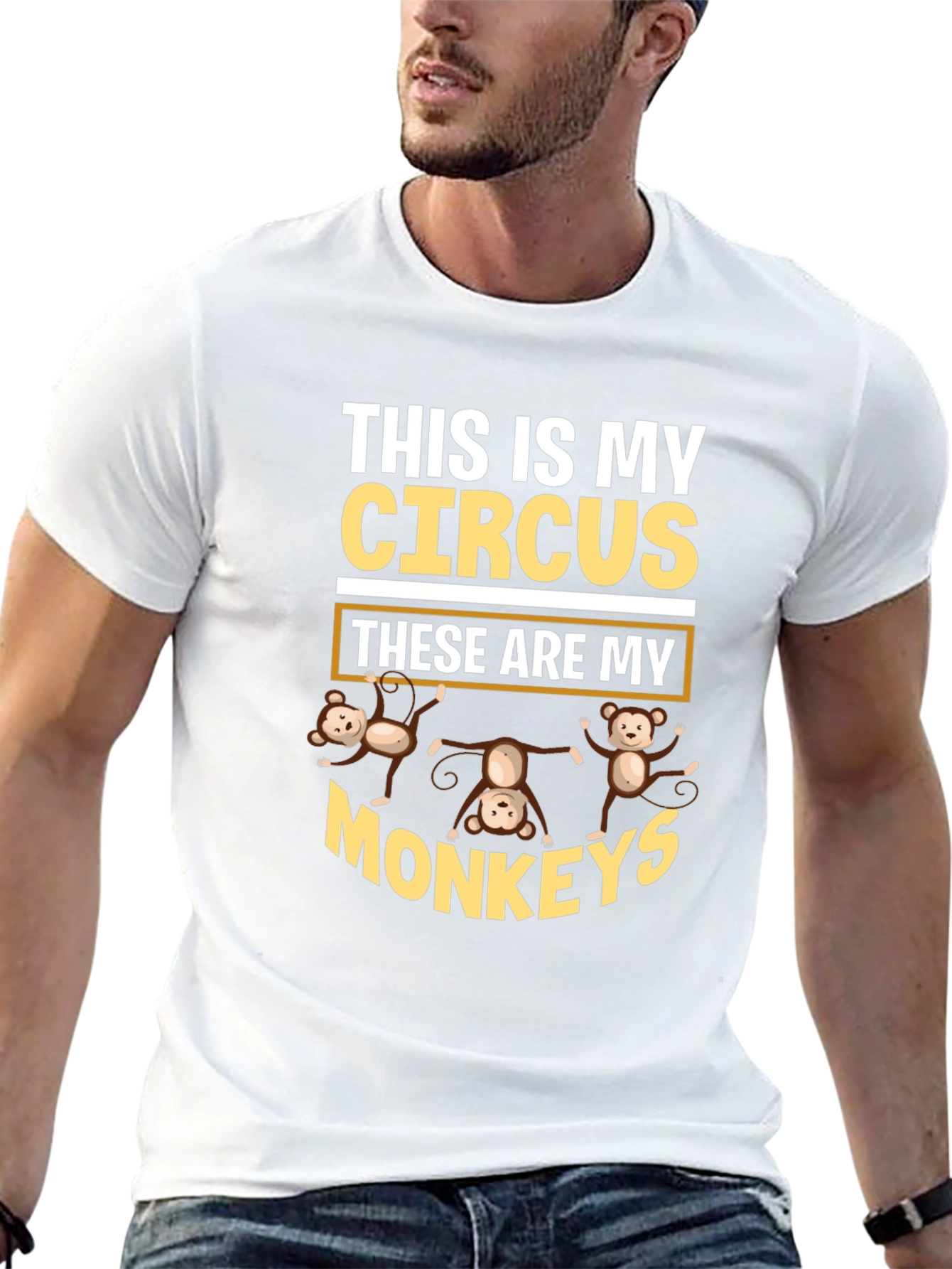 This is My Circus Monkey Graphic Tee