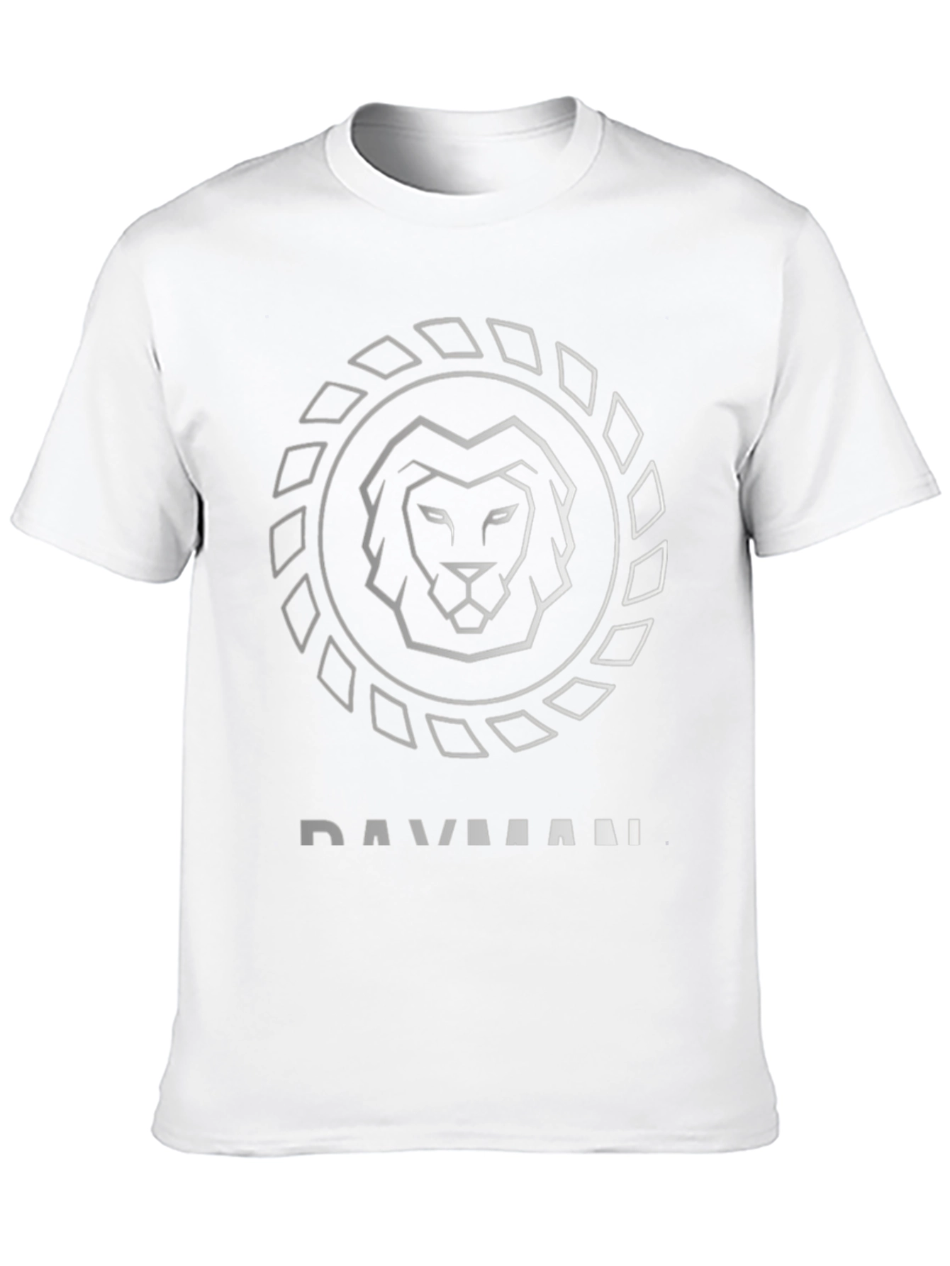 Lion Logo Black T-Shirt - Modern Graphic Tee