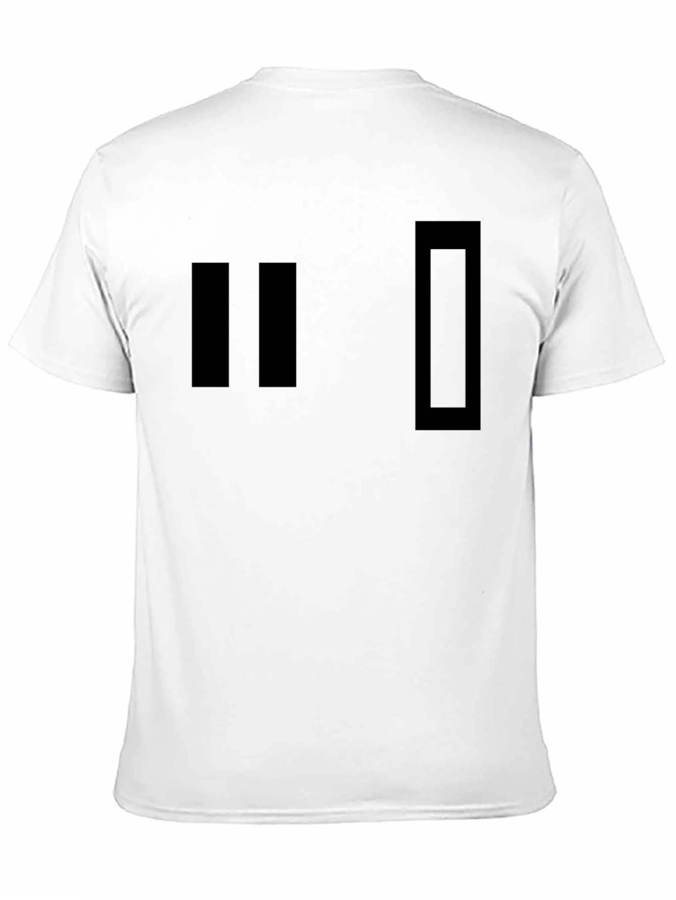 Modern Black Graphic Tee - Geometric Design
