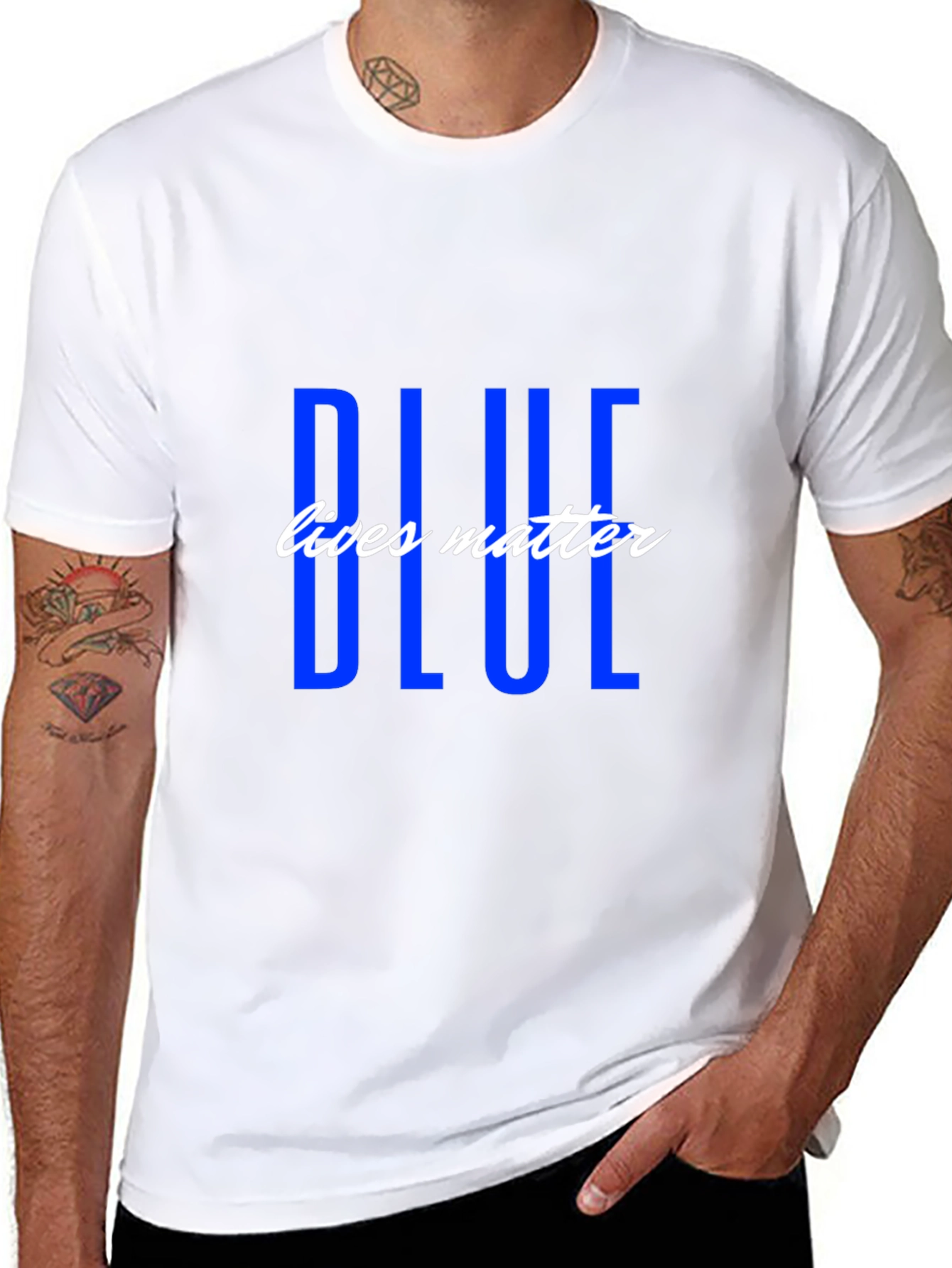 Blue Lives Matter Graphic T-Shirt