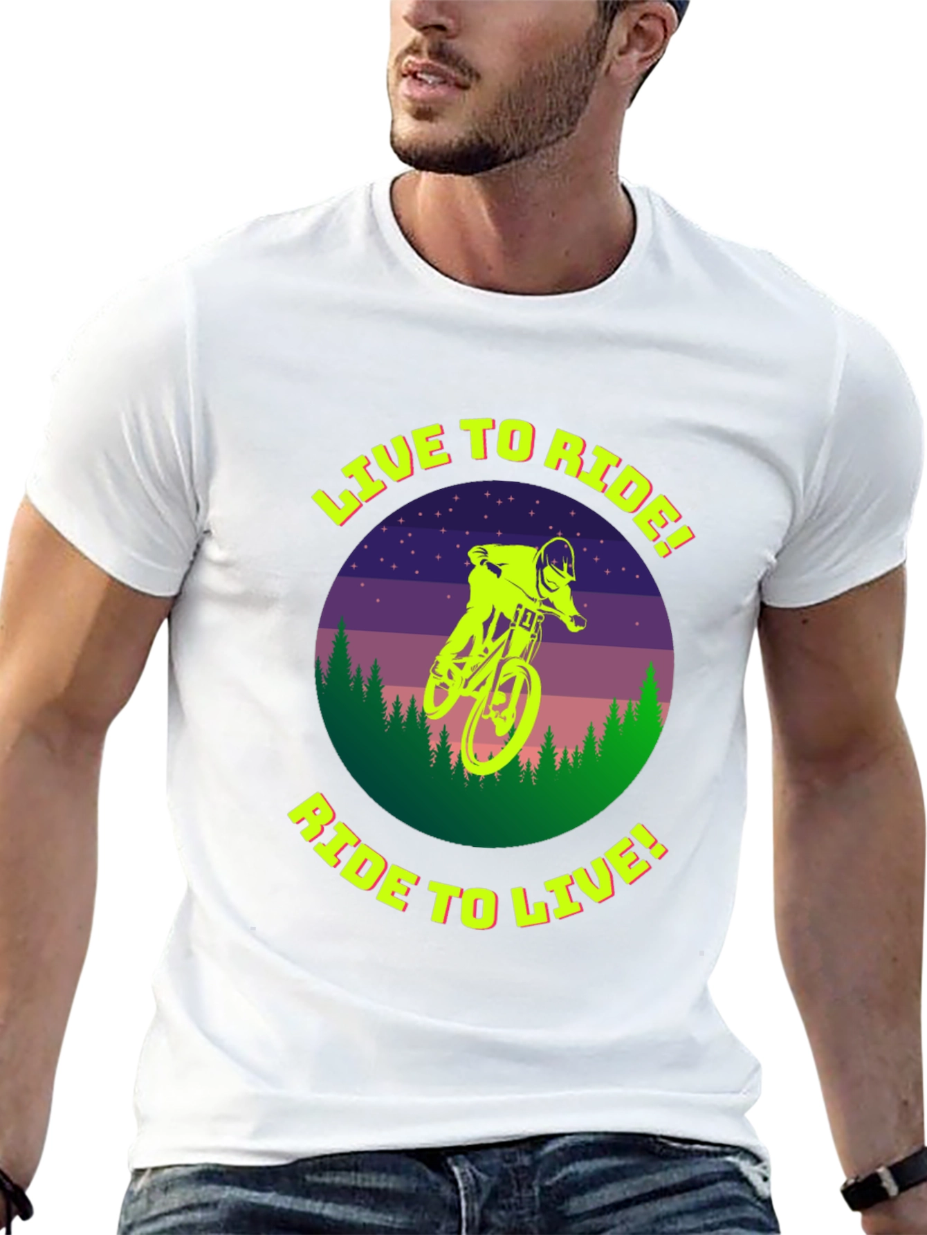 Live to Ride T-Shirt - Mountain Biker Tee