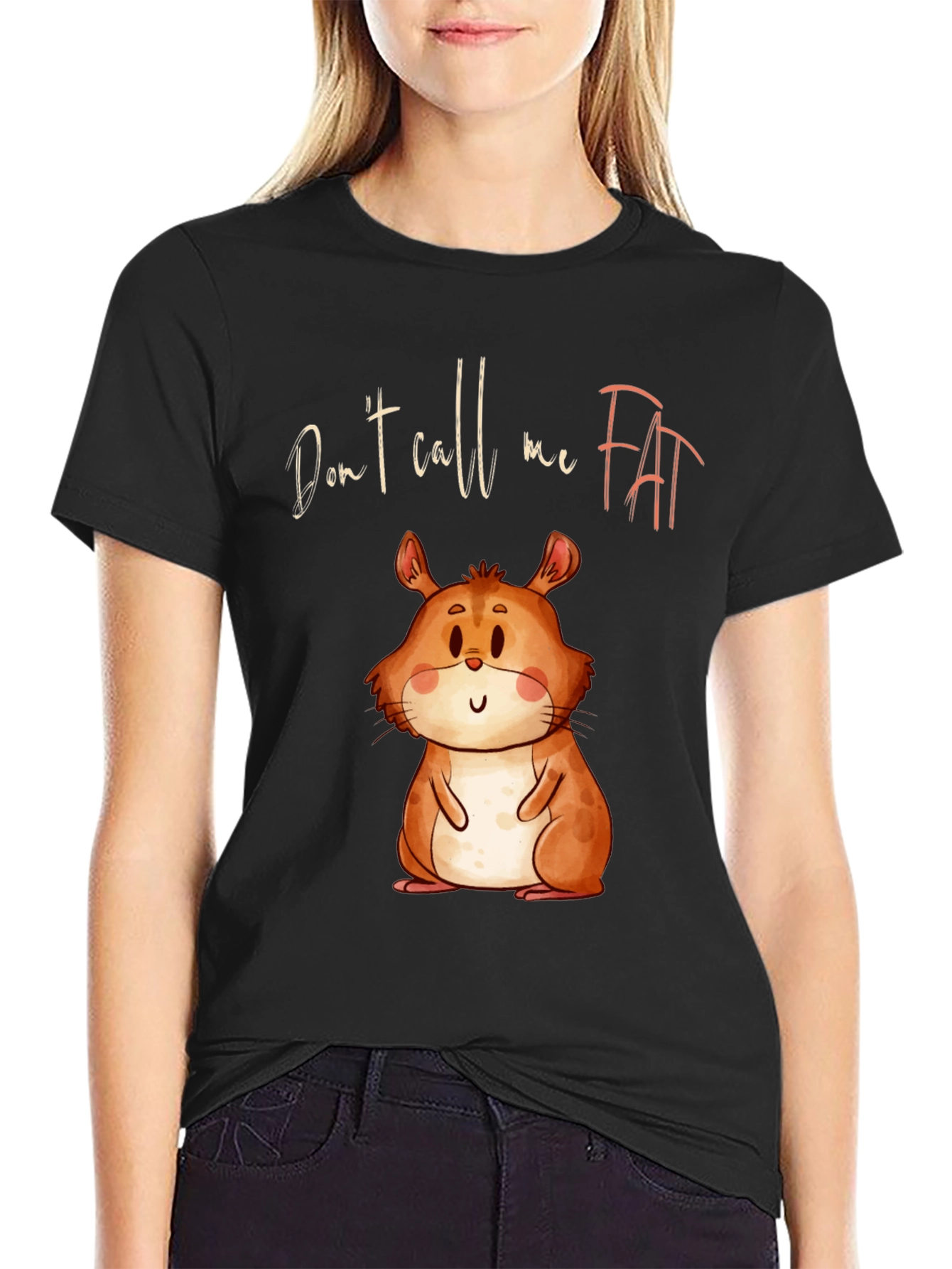 Funny Hamster T-Shirt - Dont Call Me Fat!