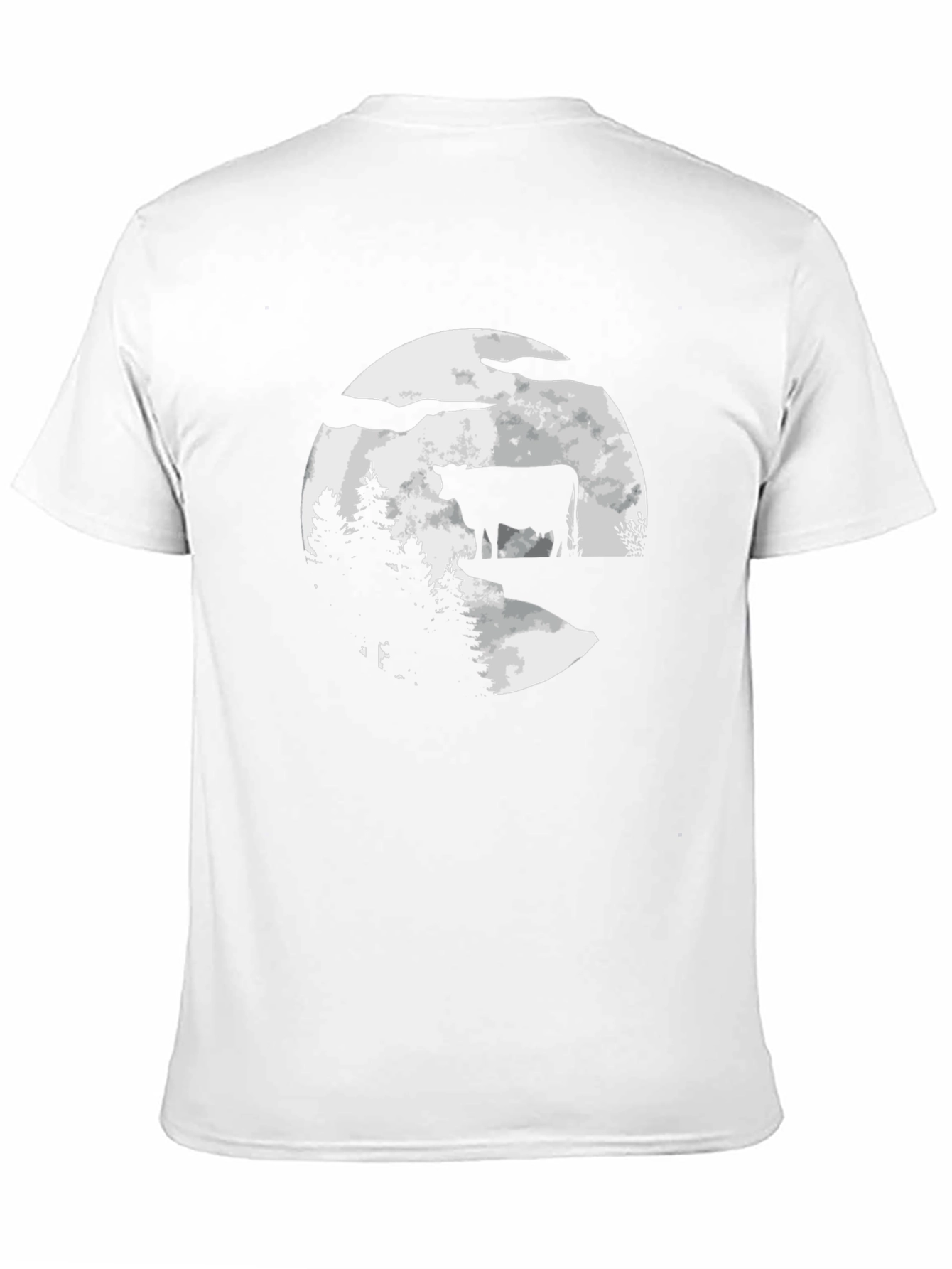 Cow Moon Black T-Shirt