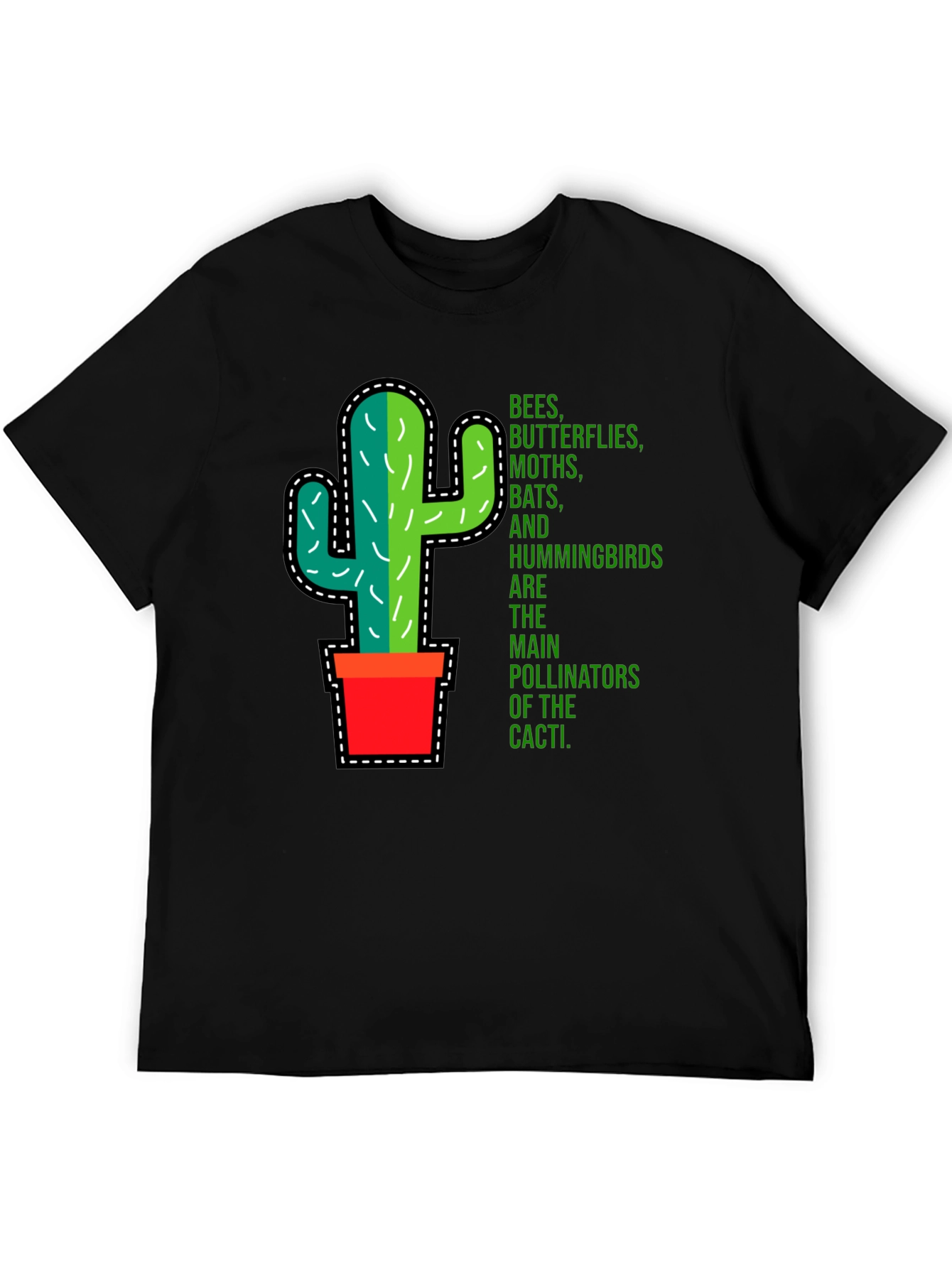 Cactus Pollinators Graphic T-Shirt