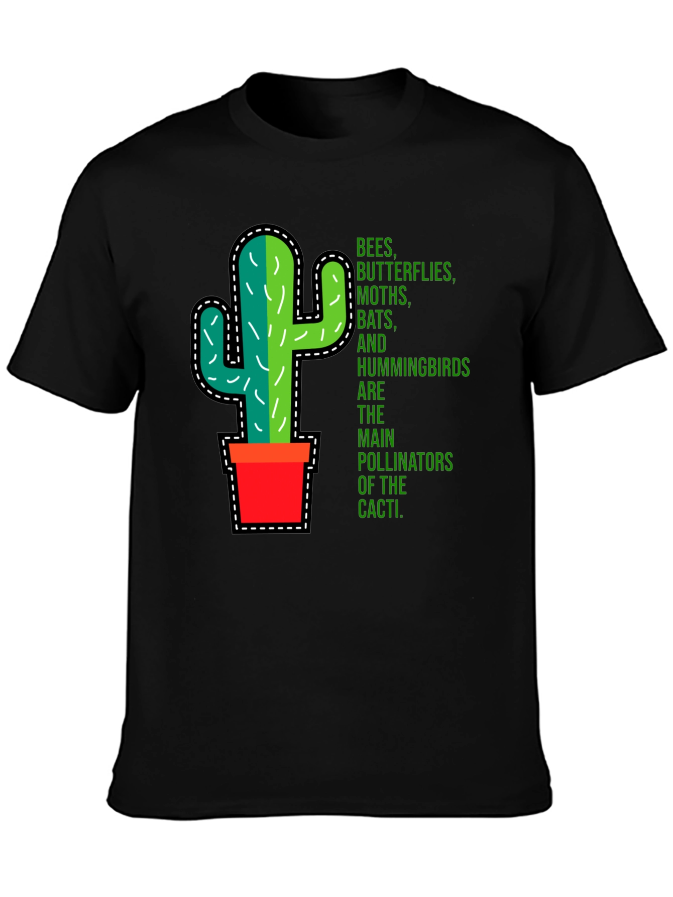 Cactus Pollinators Graphic T-Shirt