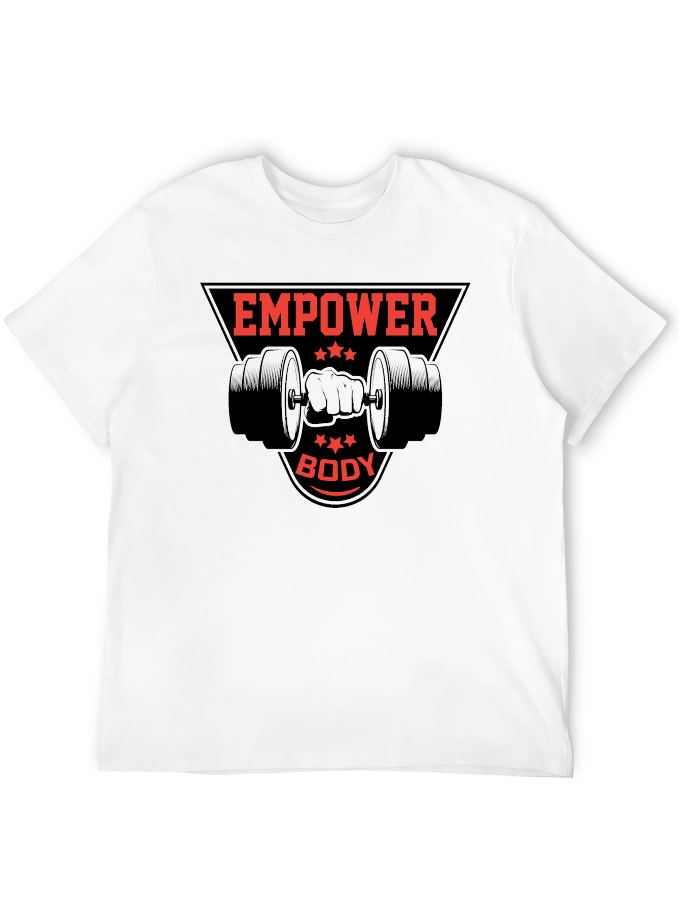 Empower Body Black Graphic Tee - Fitness Apparel