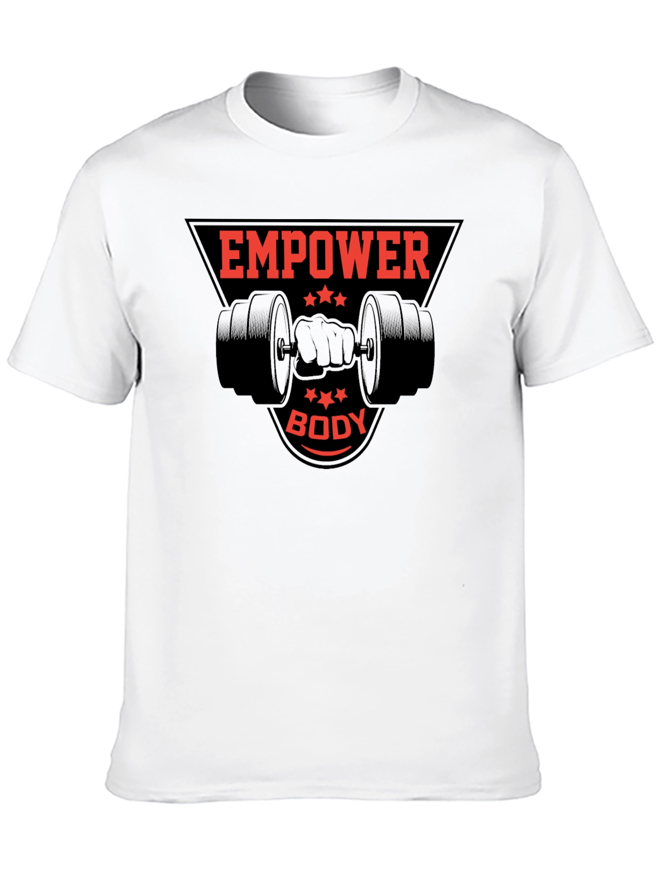 Empower Body Black Graphic Tee - Fitness Apparel