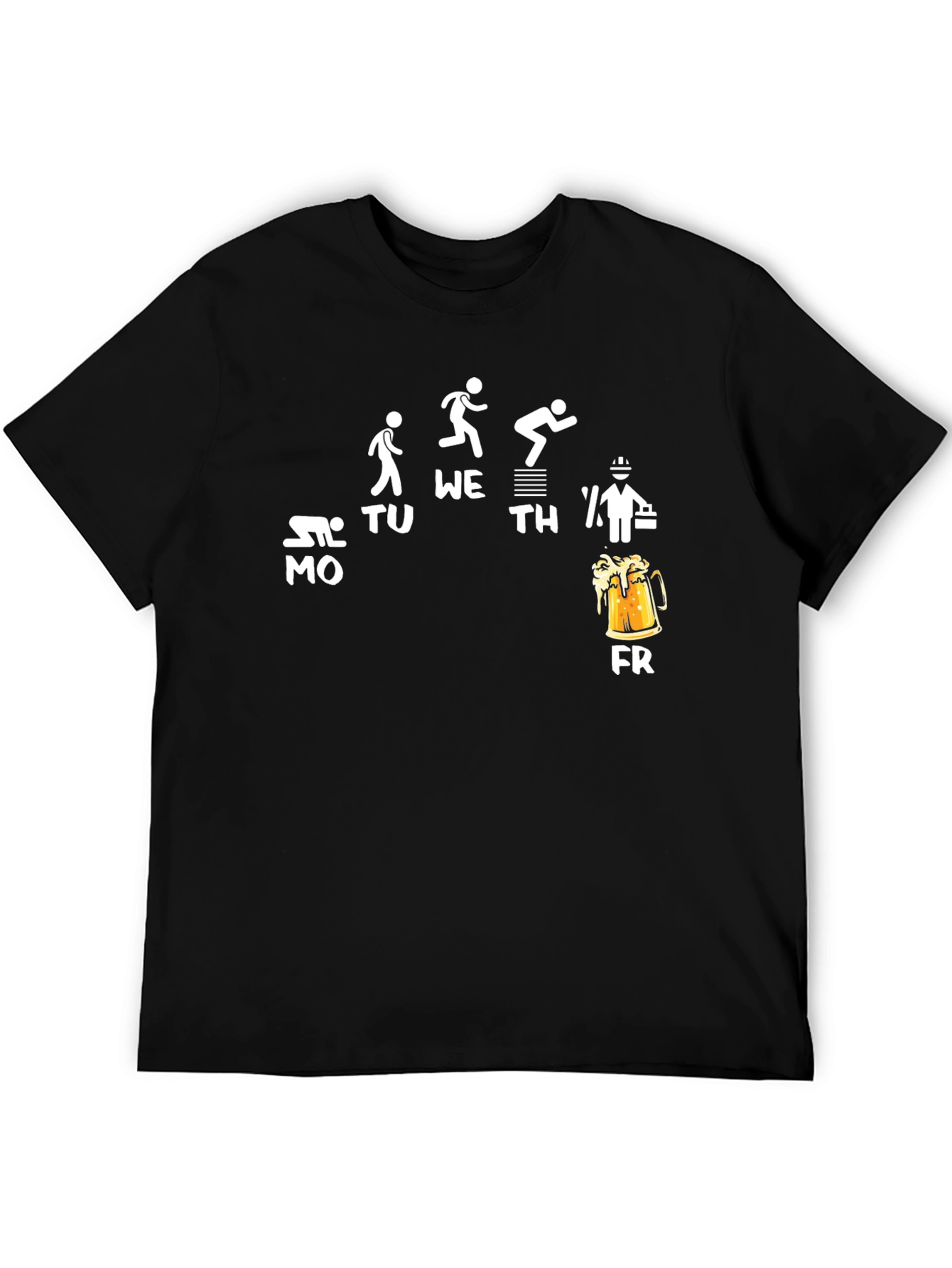 Funny Work Week Beer Friday Graphic T-Shirt
