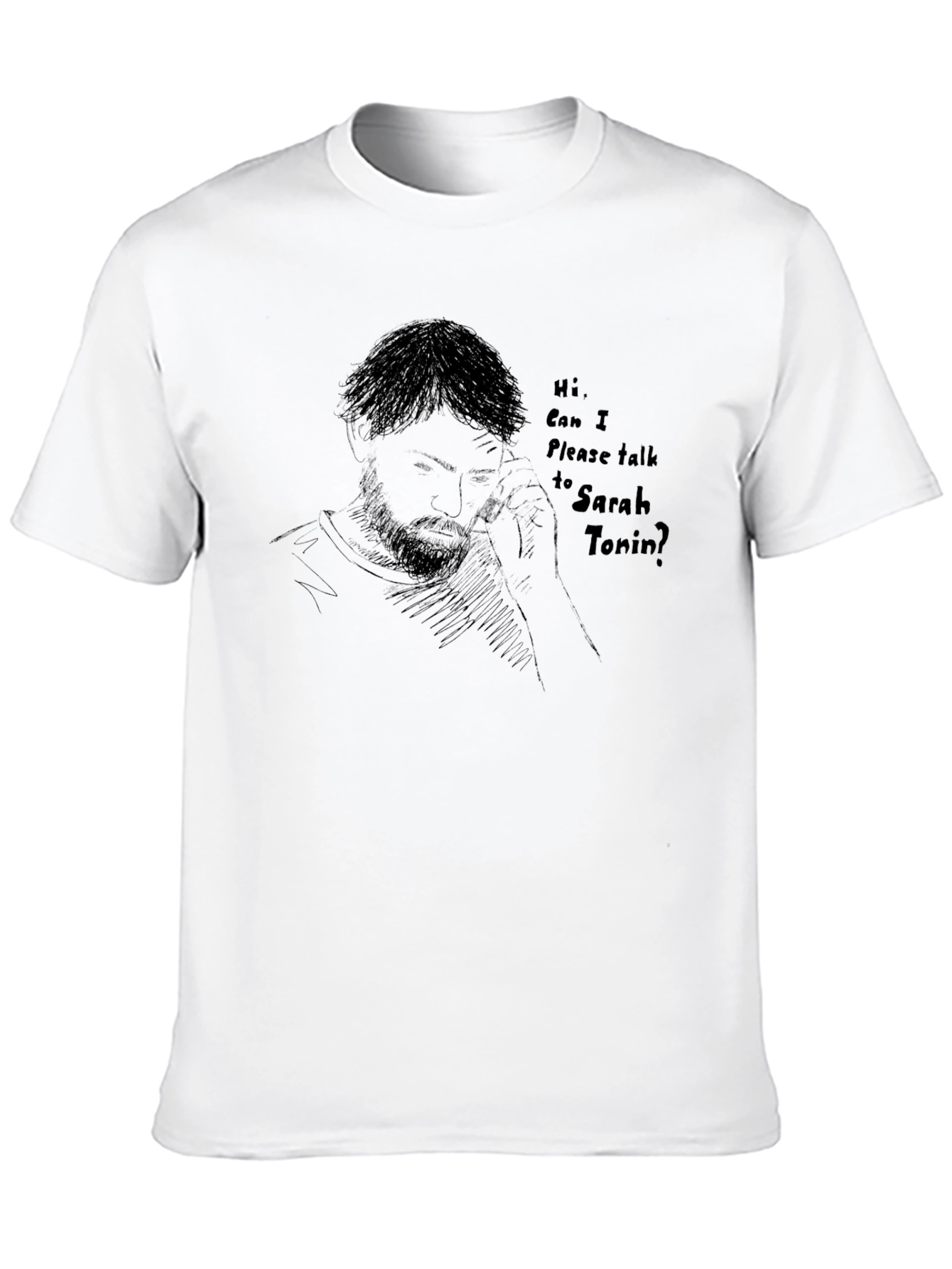 Sarah Tonin T-Shirt Graphic Tee Mens Black Shirt