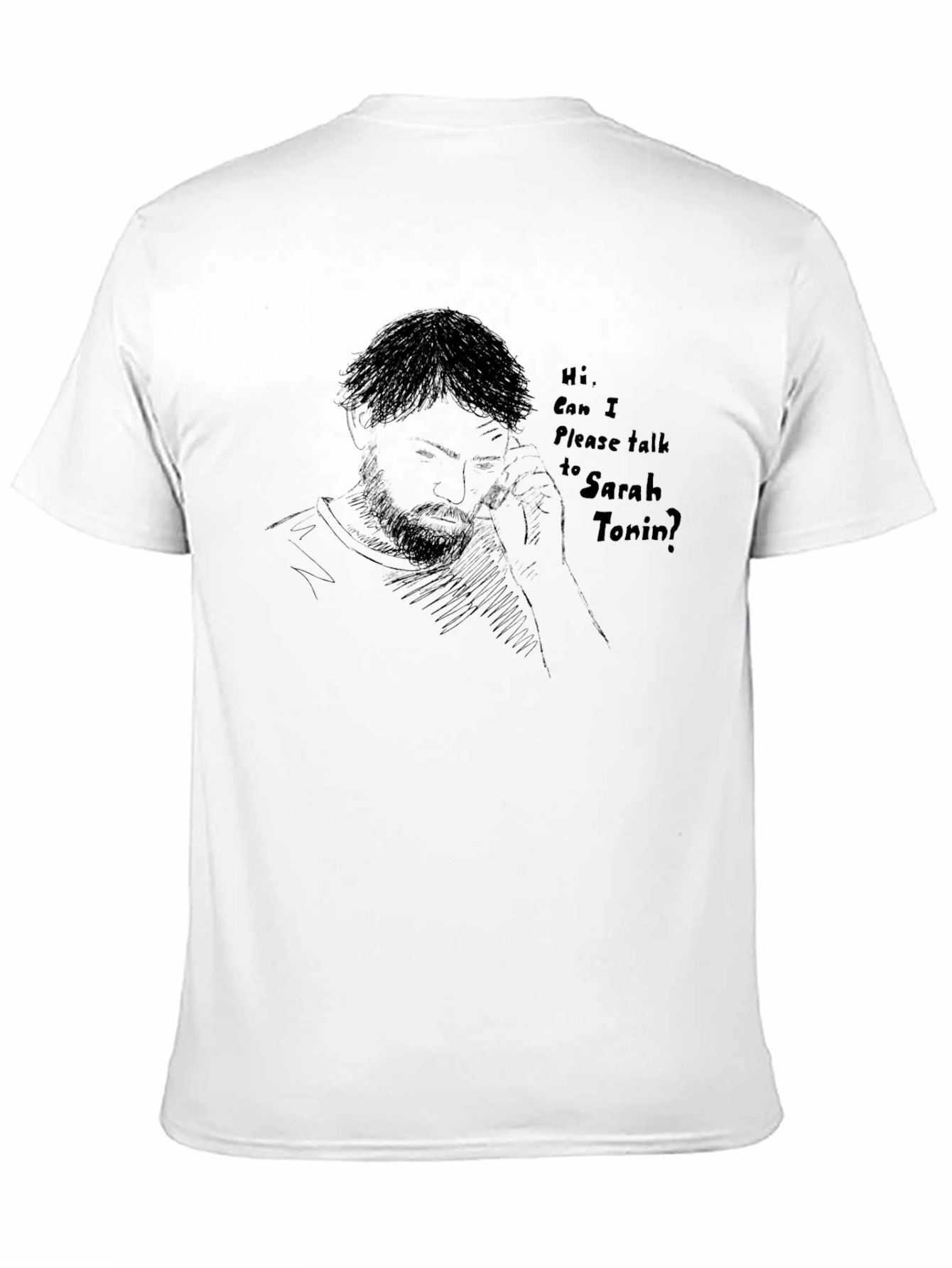 Sarah Tonin T-Shirt Graphic Tee Mens Black Shirt