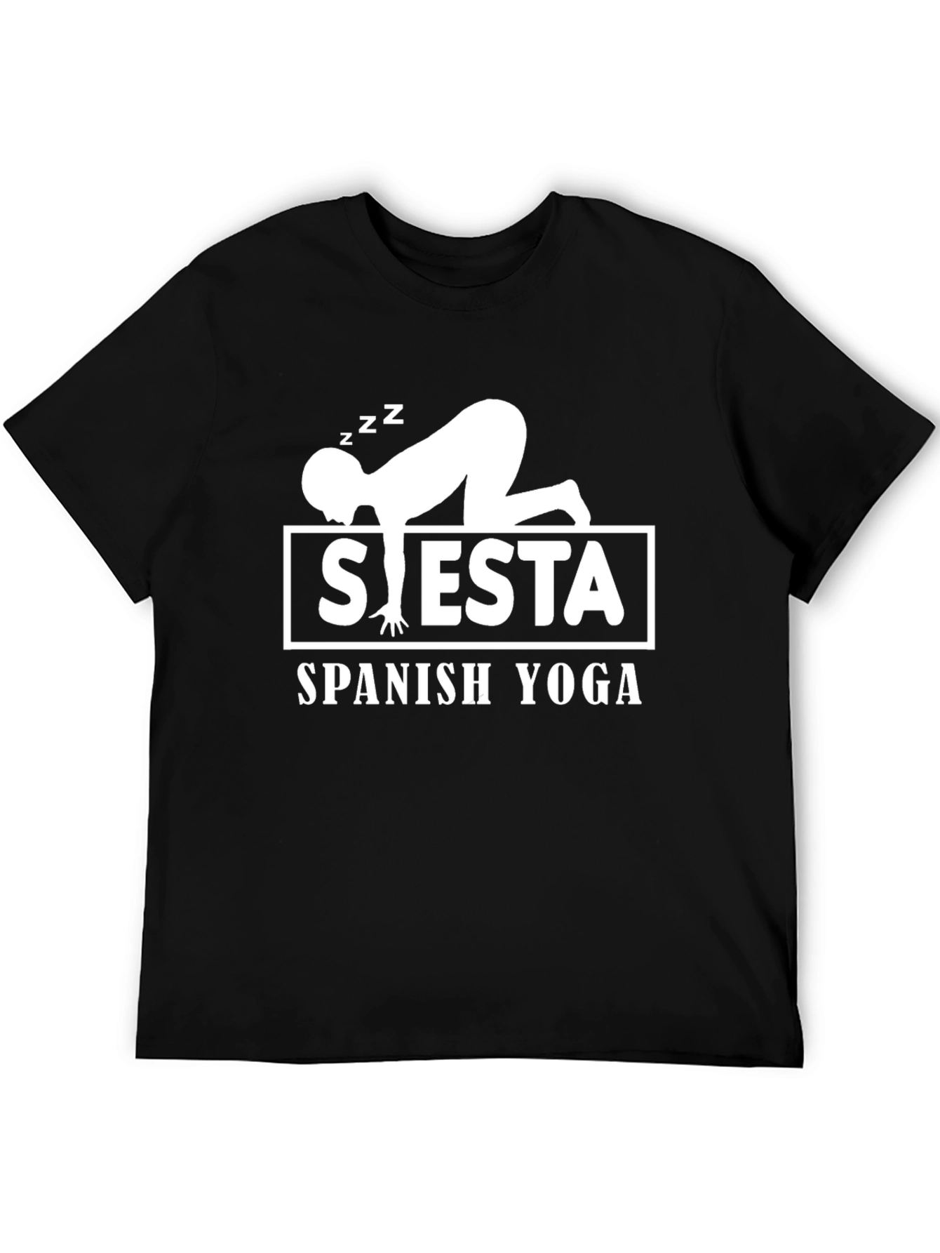 Siesta Spanish Yoga Black T-Shirt