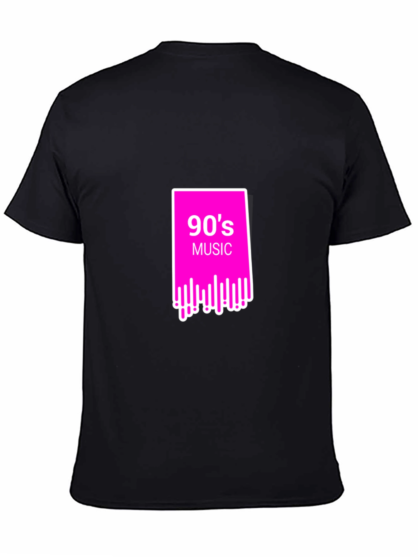 90s Music Graphic Tee - Retro Style Black T-Shirt