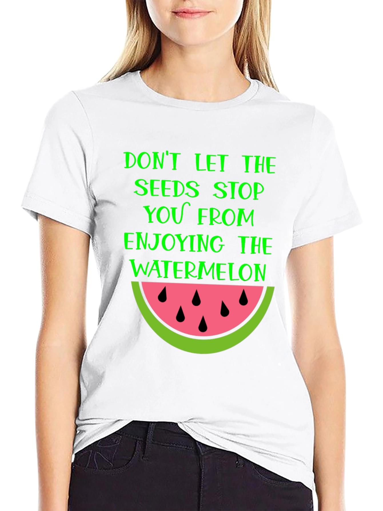 Watermelon Seeds Graphic T-Shirt - Enjoy the Fruit!