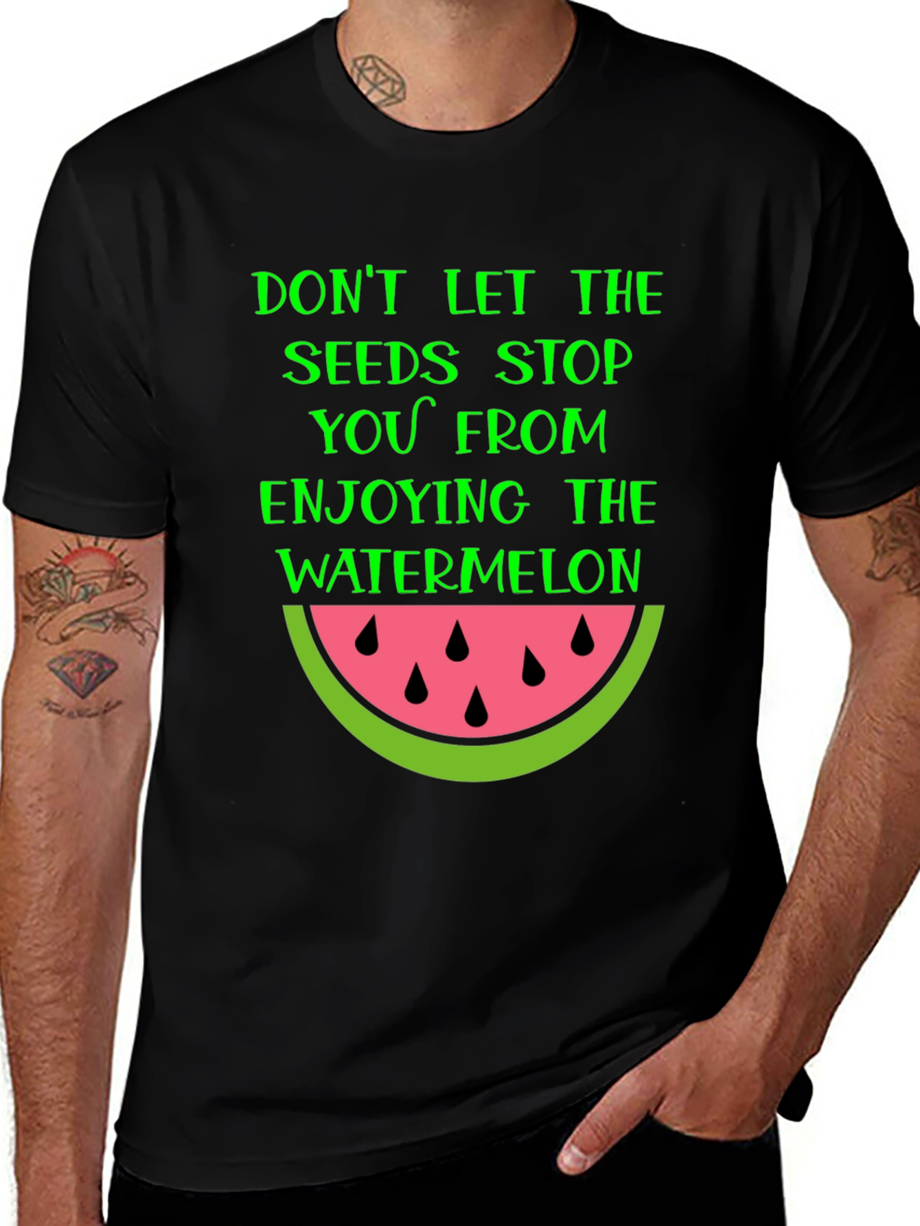 Watermelon Seeds Graphic T-Shirt - Enjoy the Fruit!