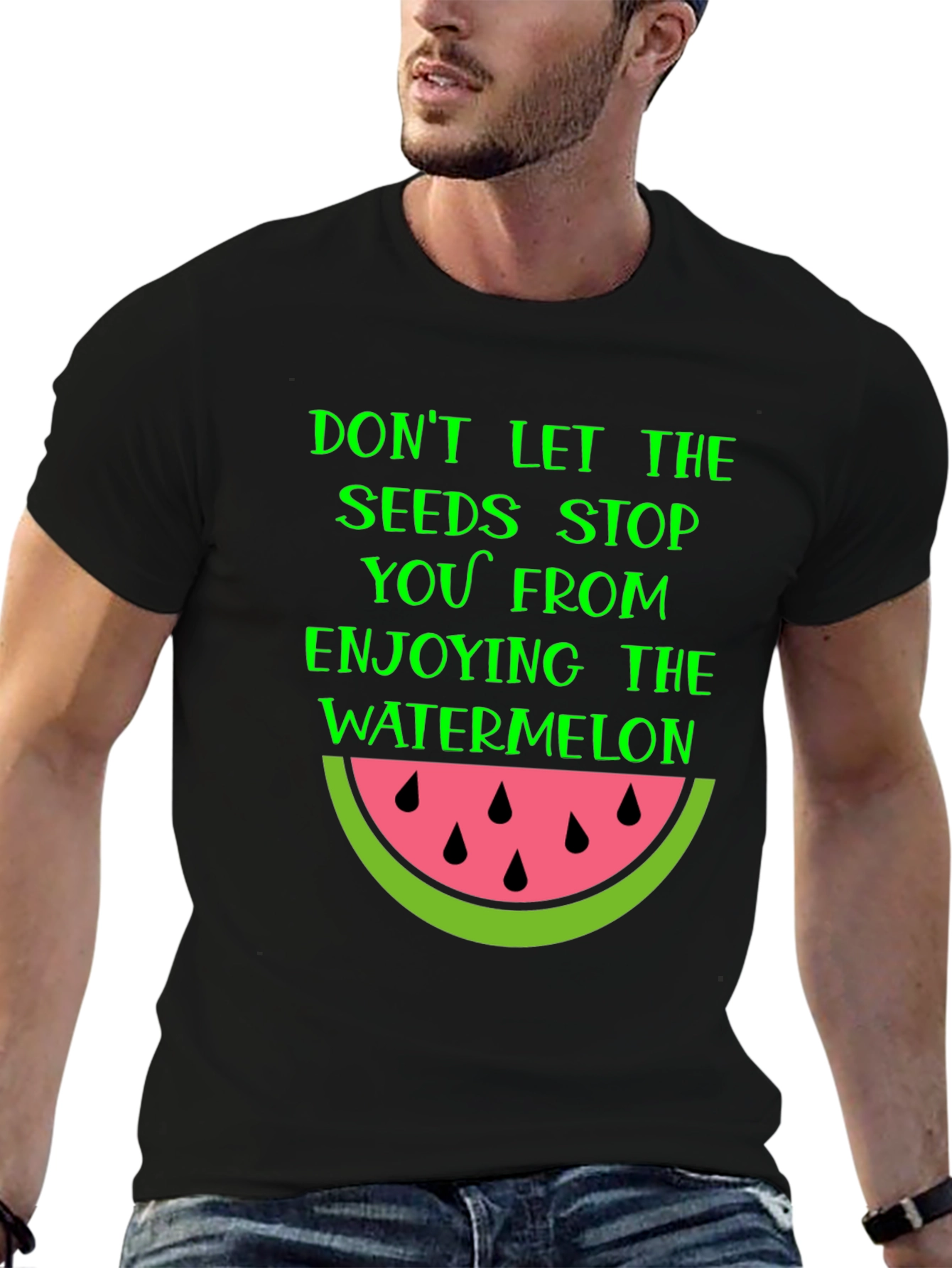 Watermelon Seeds Graphic T-Shirt - Enjoy the Fruit!