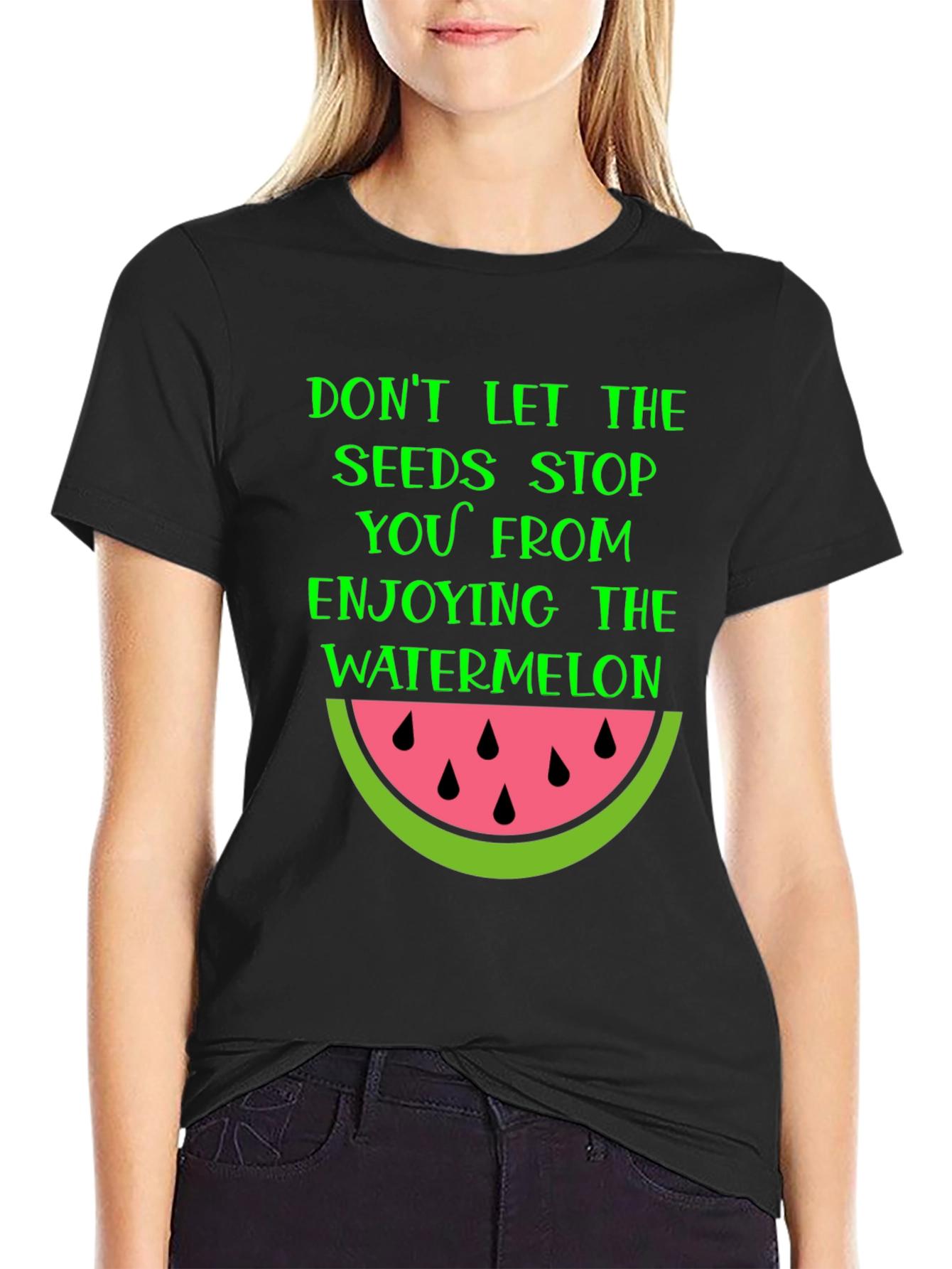 Watermelon Seeds Graphic T-Shirt - Enjoy the Fruit!