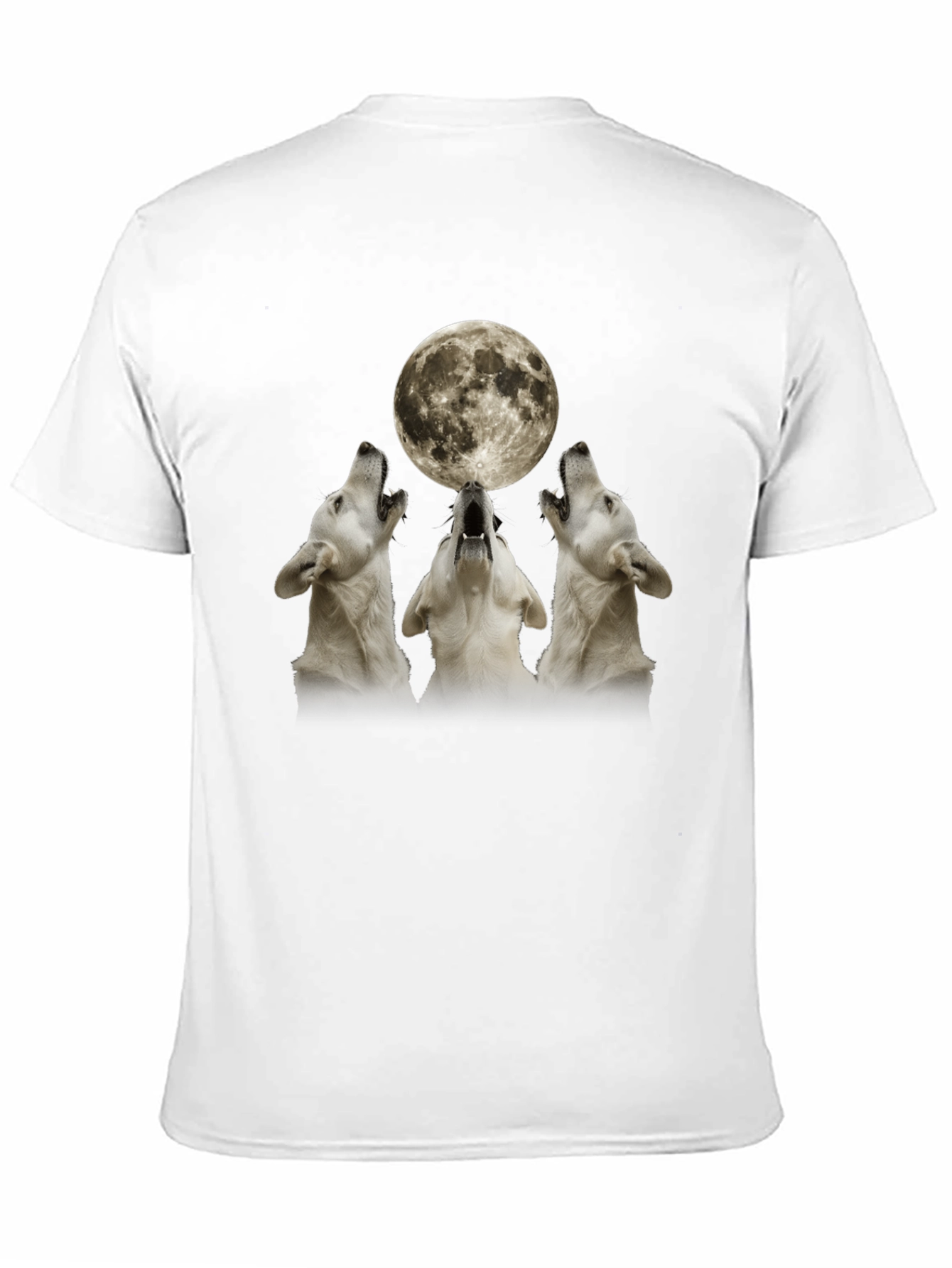 Wolf Moon Graphic T-Shirt - Black