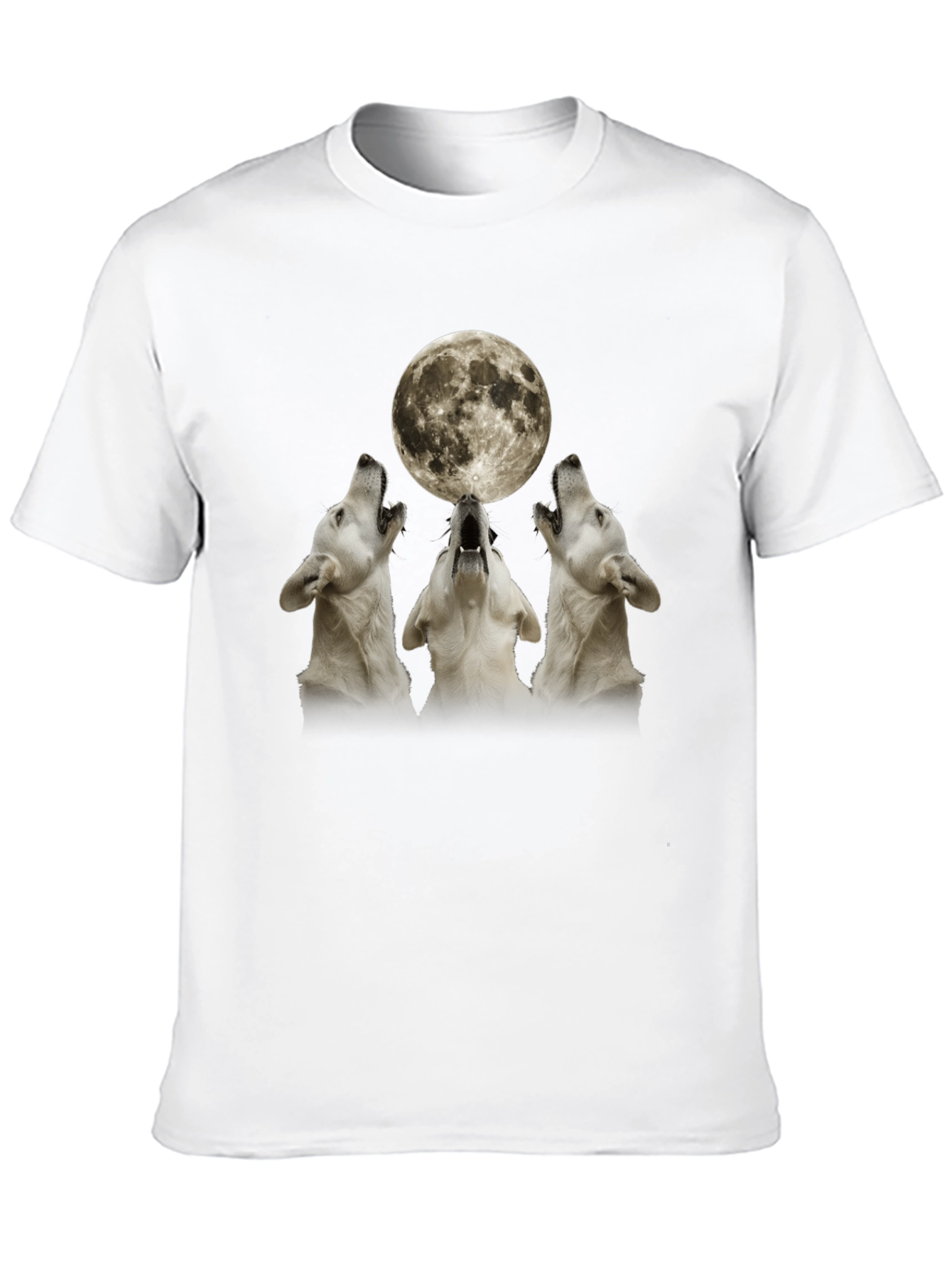 Wolf Moon Graphic T-Shirt - Black