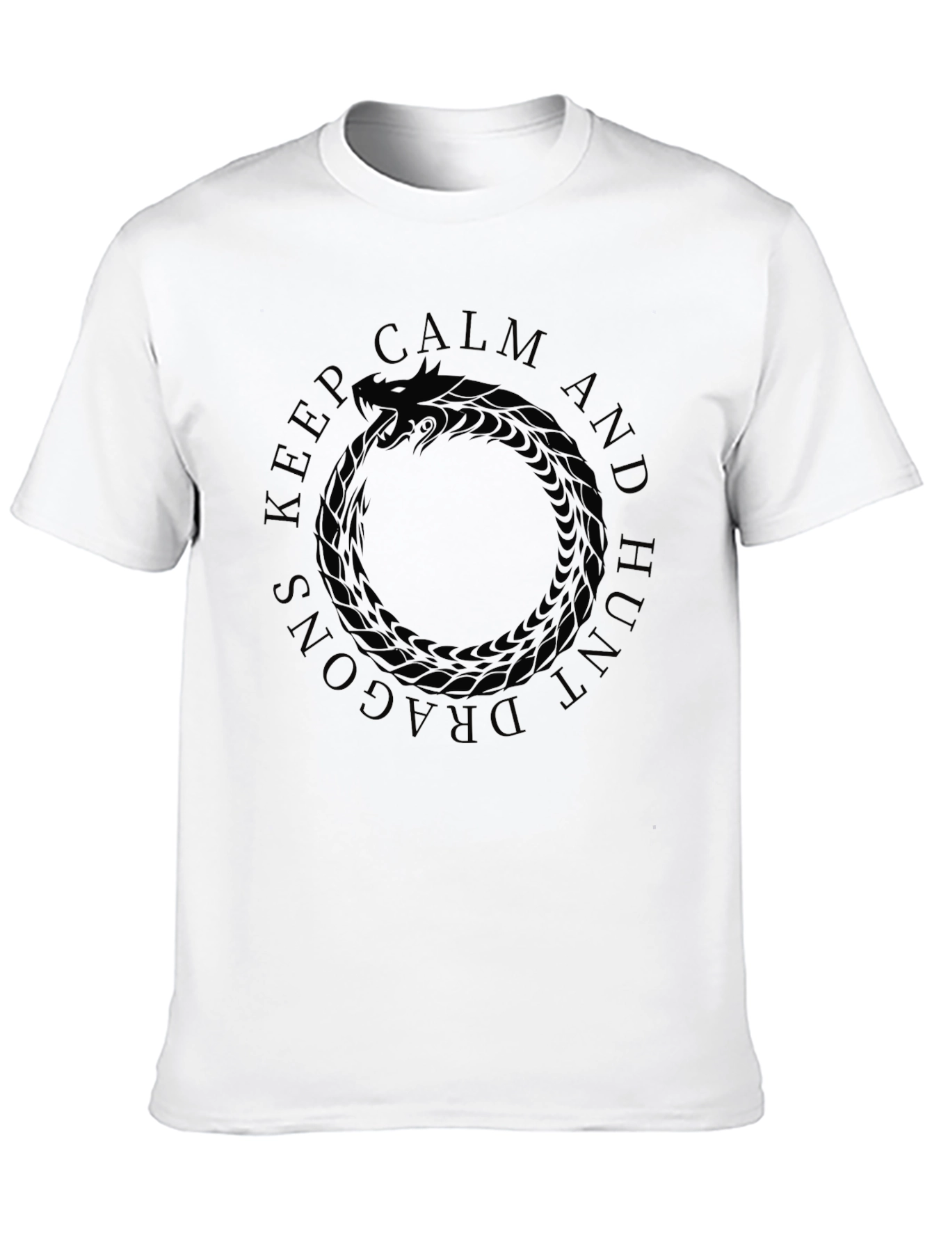 Keep Calm and Hunt Dragons Ouroboros T-Shirt