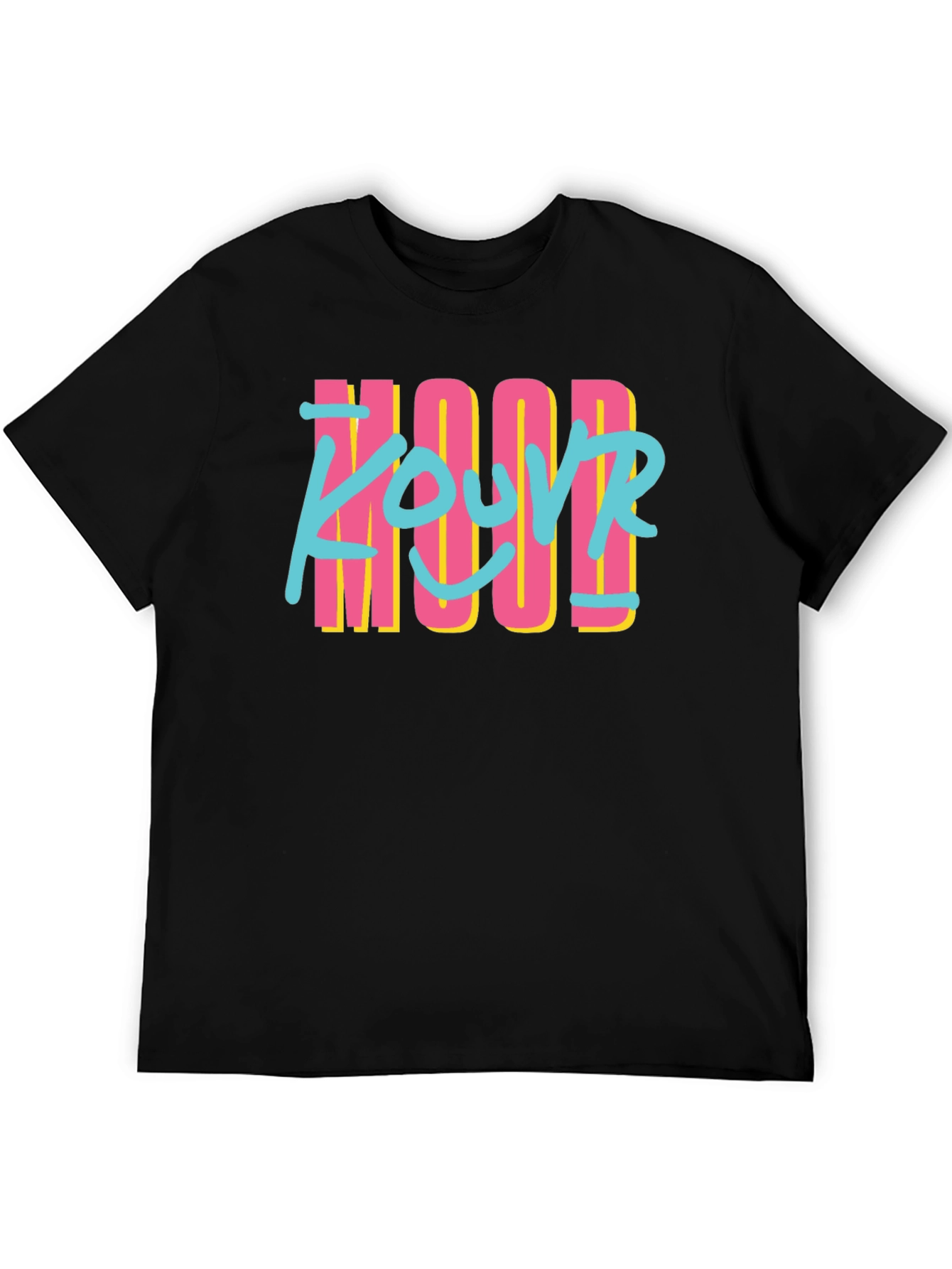 Retro Style YOUR MOOD Black T-Shirt