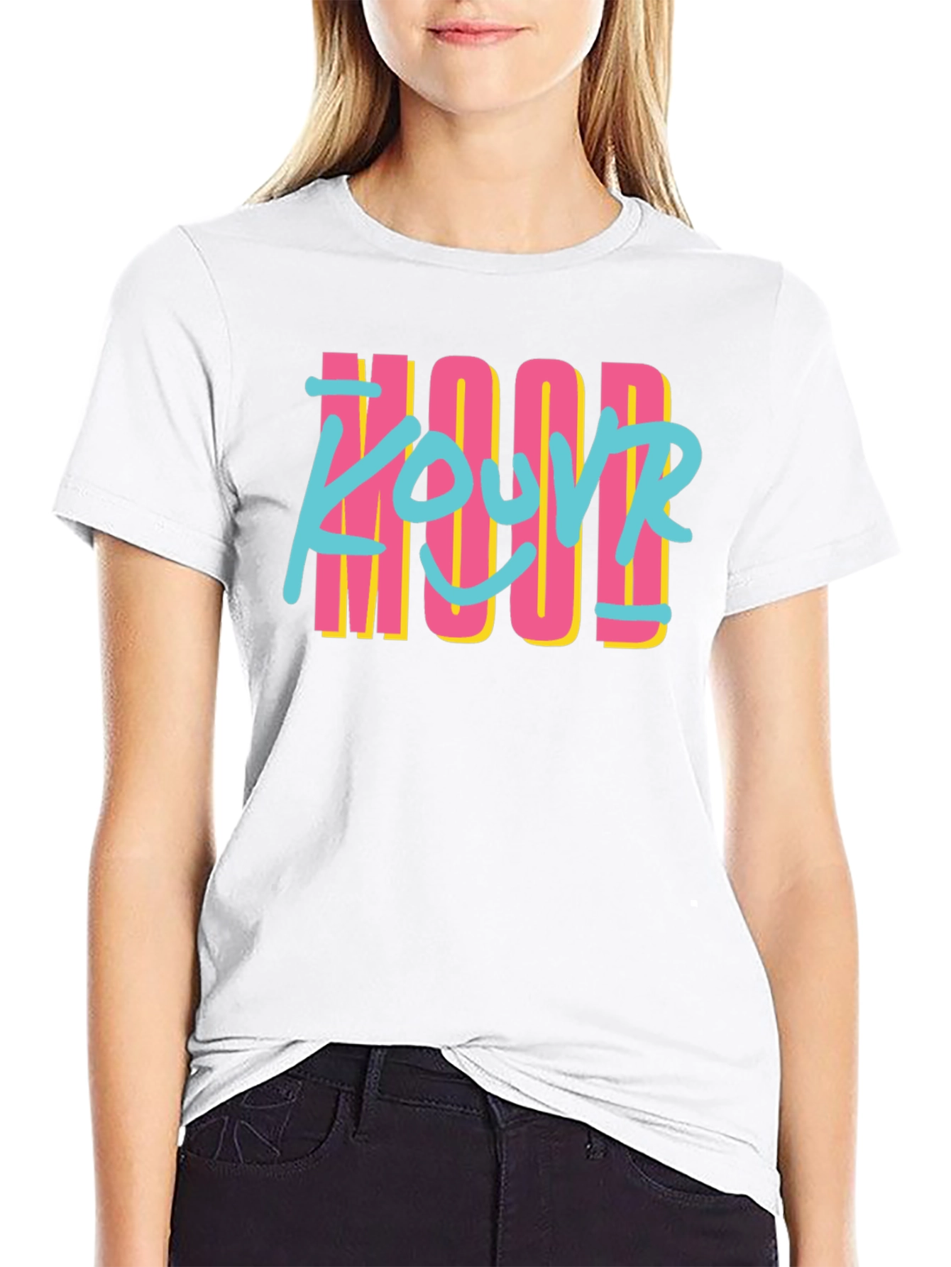 Retro Style YOUR MOOD Black T-Shirt