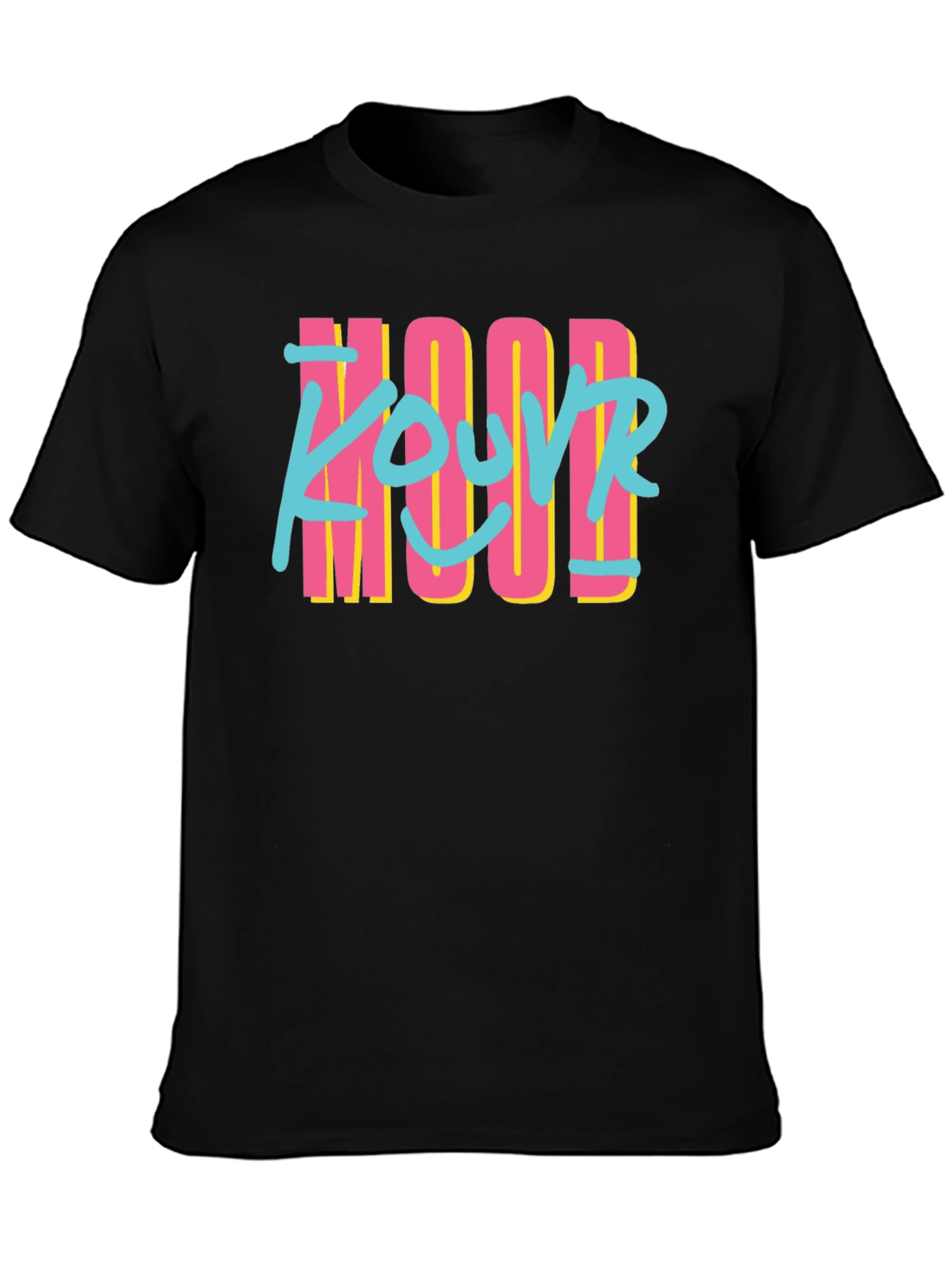 Retro Style YOUR MOOD Black T-Shirt