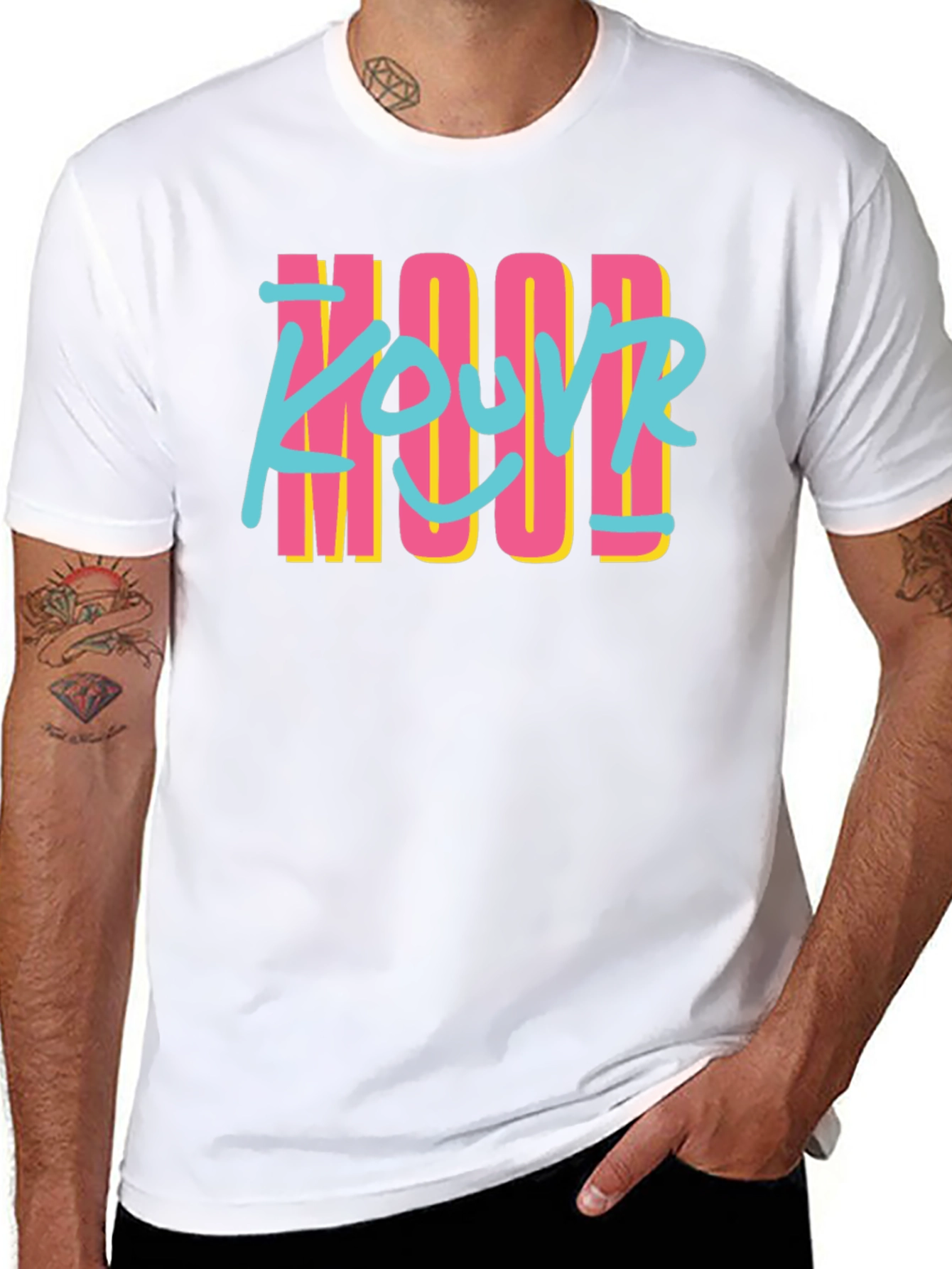 Retro Style YOUR MOOD Black T-Shirt