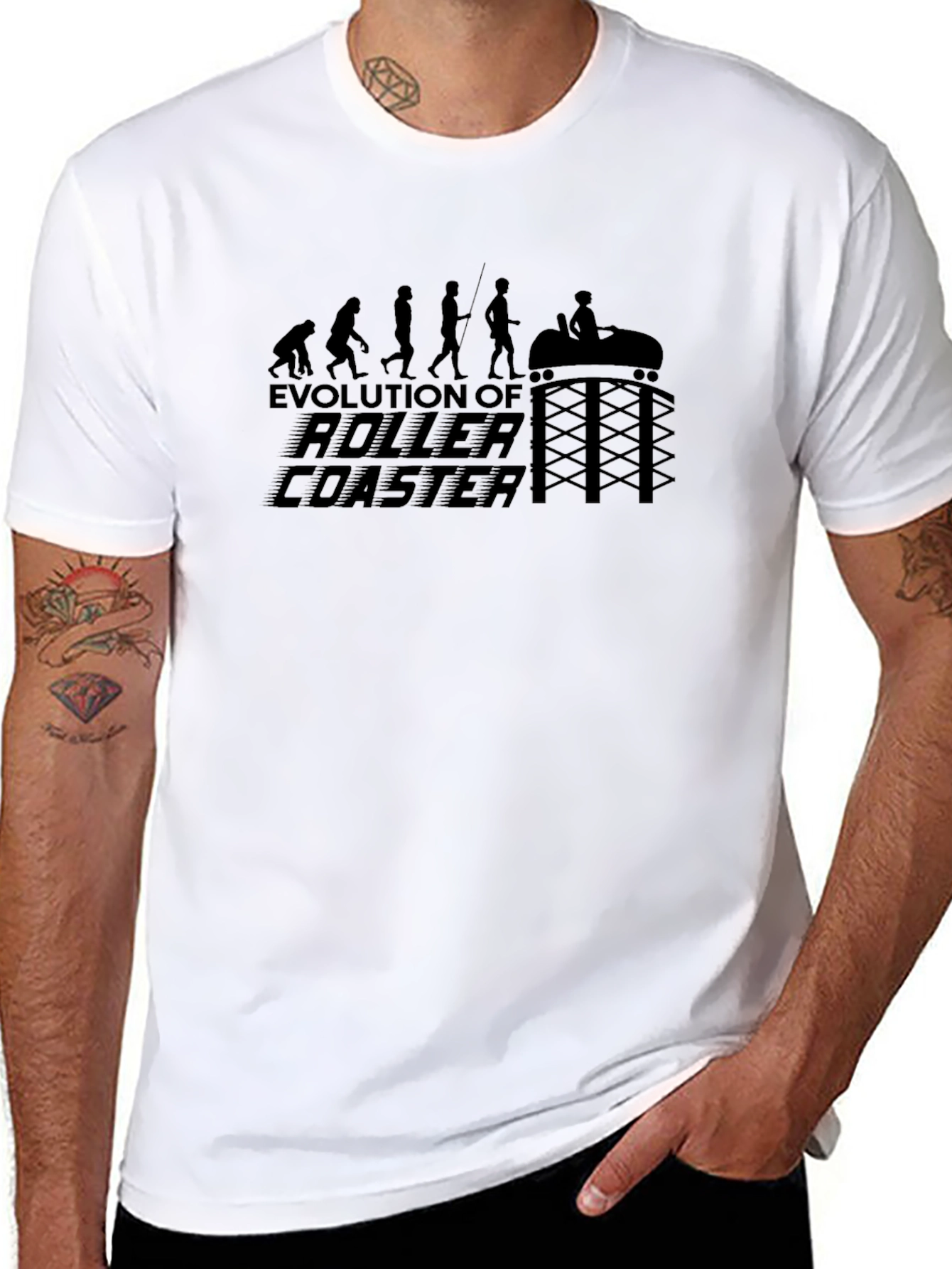 Evolution of Roller Coaster T-Shirt