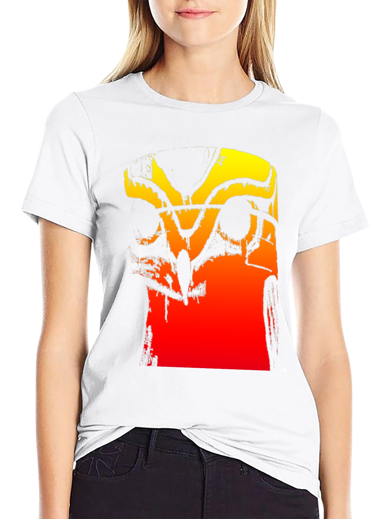Abstract Gradient Graphic Tee