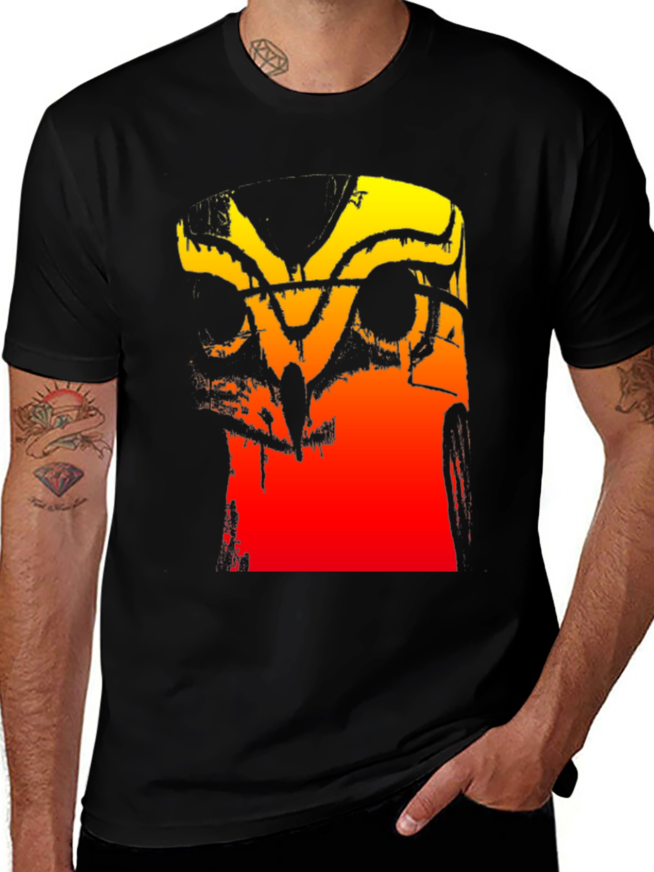 Abstract Gradient Graphic Tee