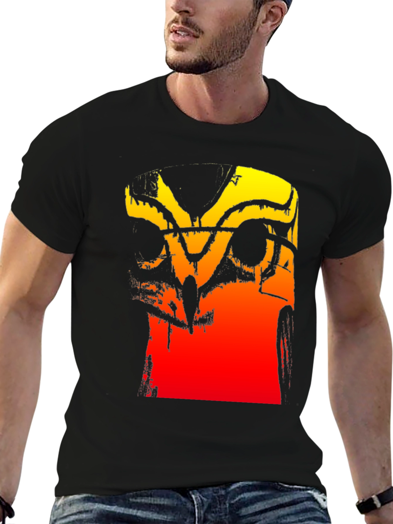 Abstract Gradient Graphic Tee
