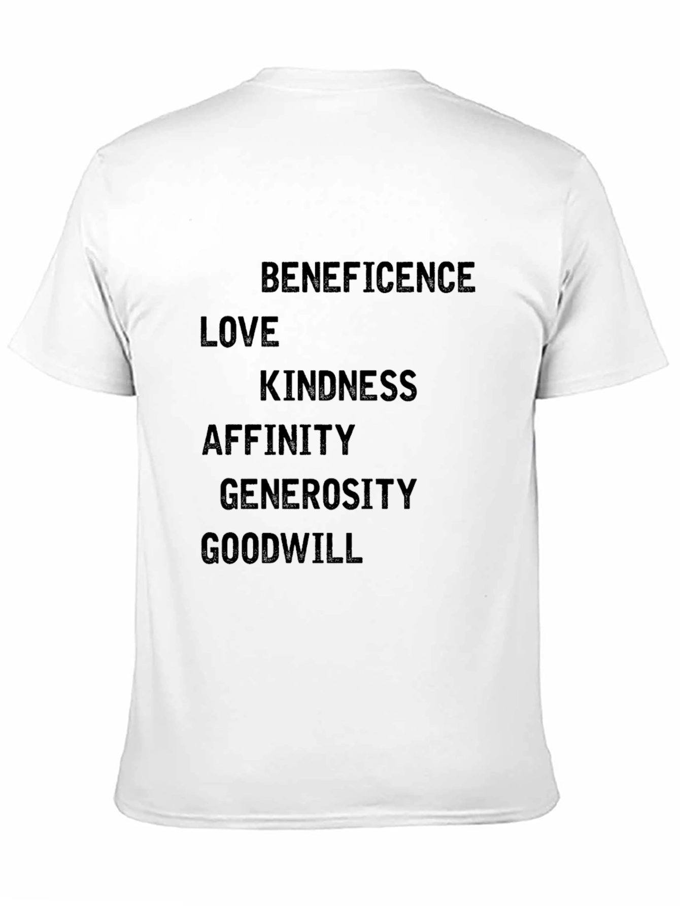 Beneficence Graphic Print Tee - Black