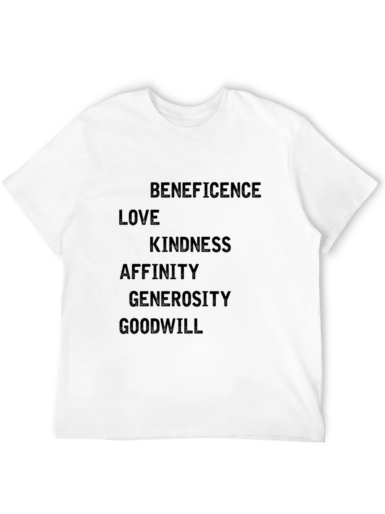 Beneficence Graphic Print Tee - Black