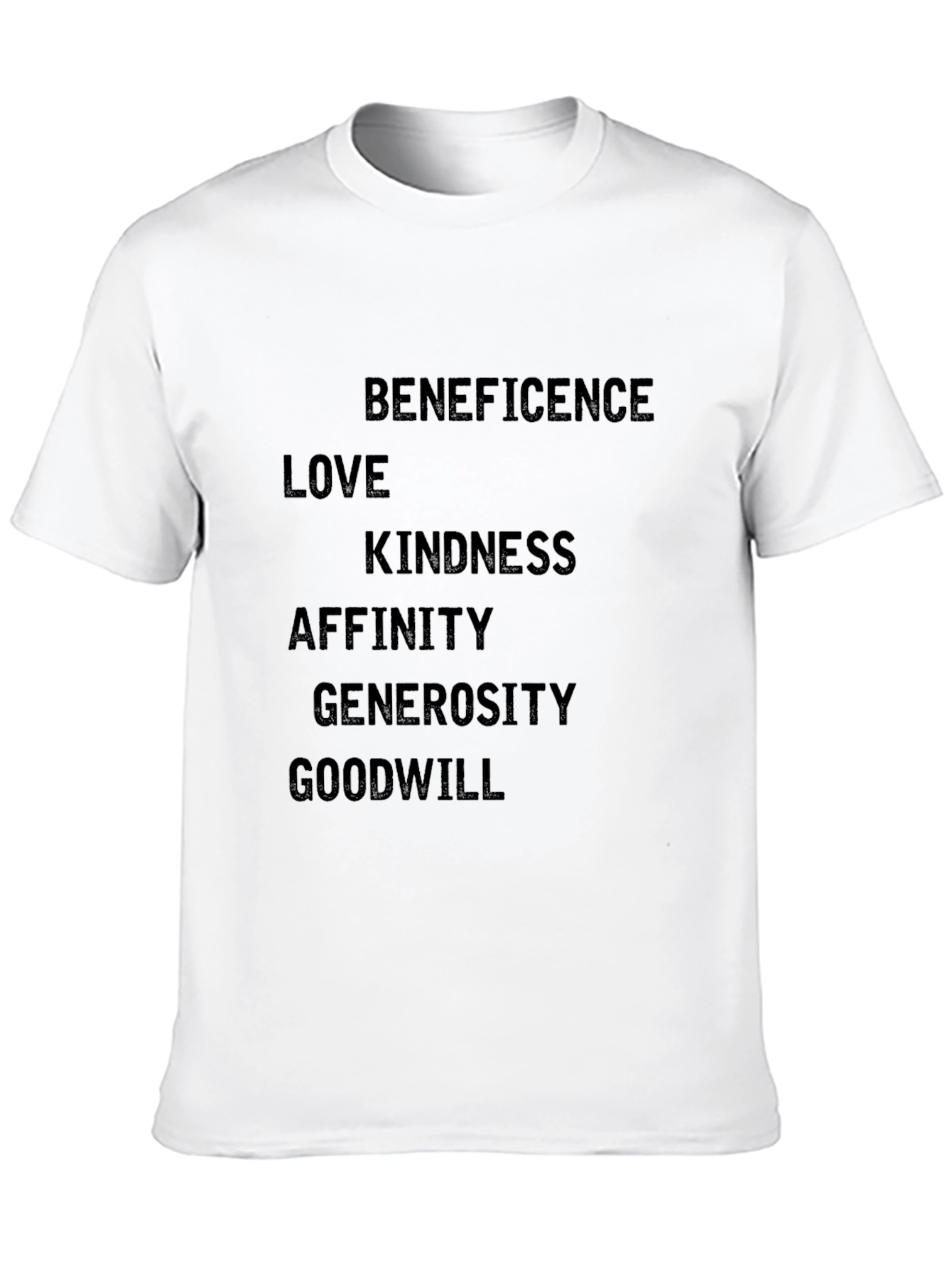 Beneficence Graphic Print Tee - Black