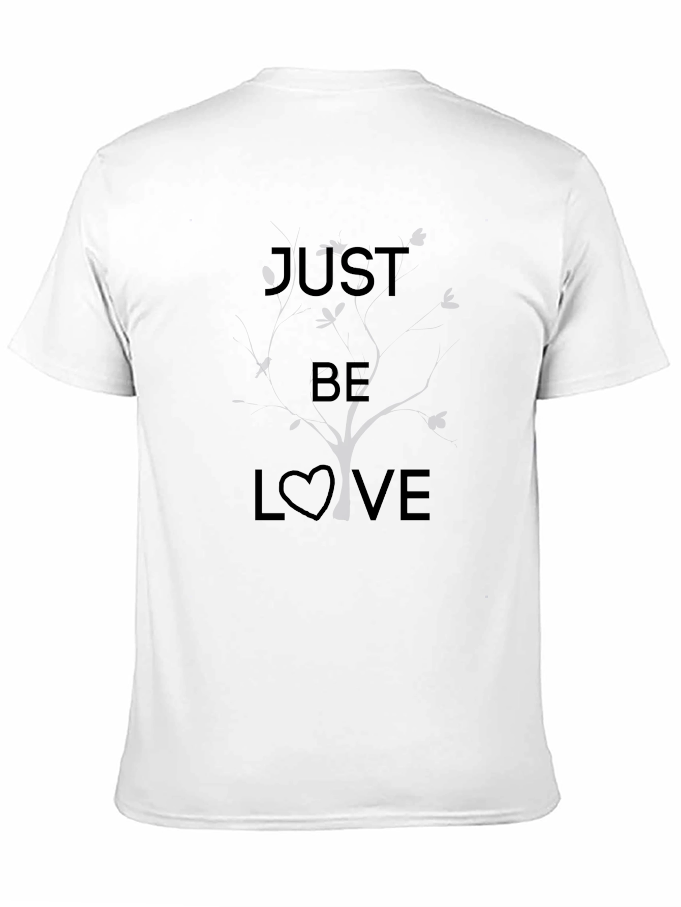 Just Be Love Black Graphic Tee