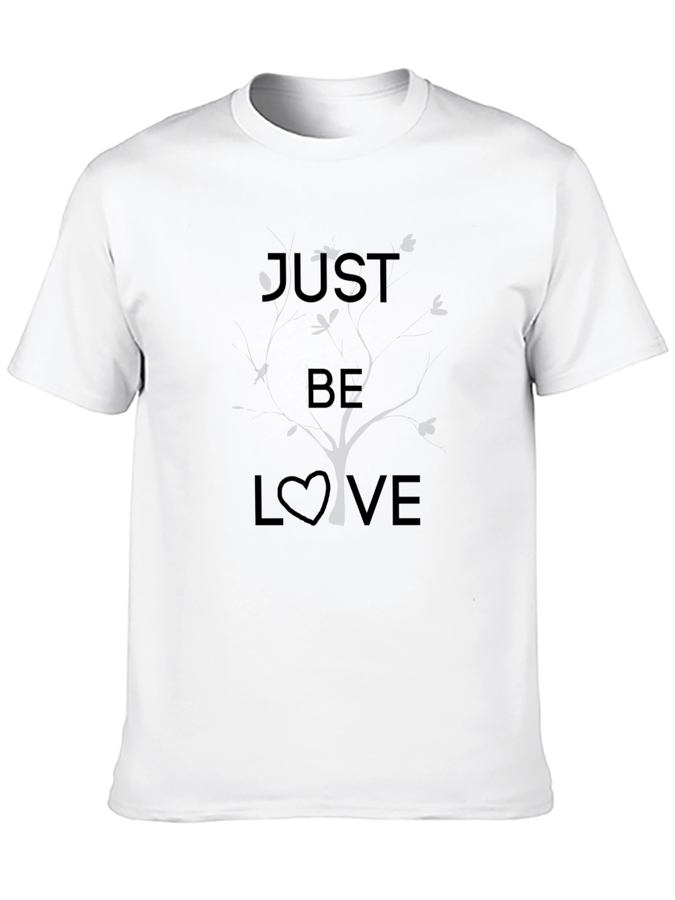 Just Be Love Black Graphic Tee