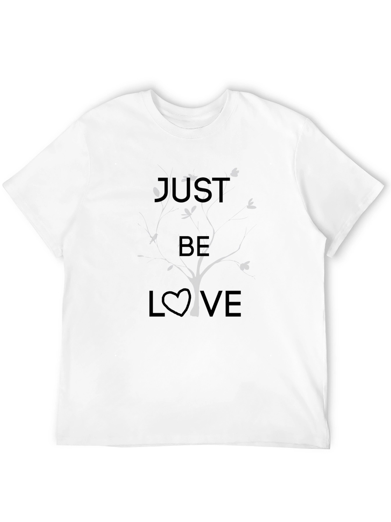 Just Be Love Black Graphic Tee