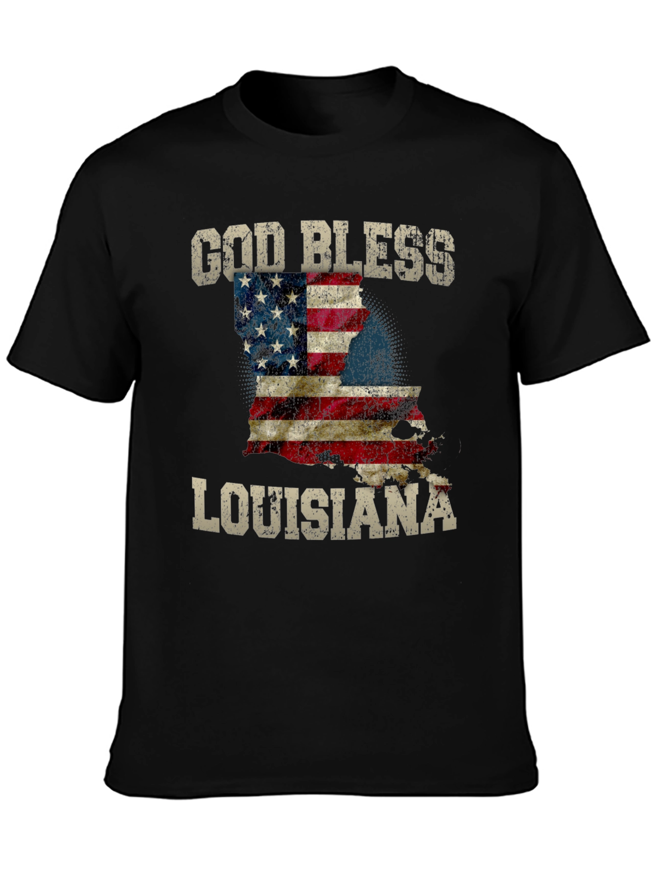 God Bless Louisiana Graphic T-Shirt