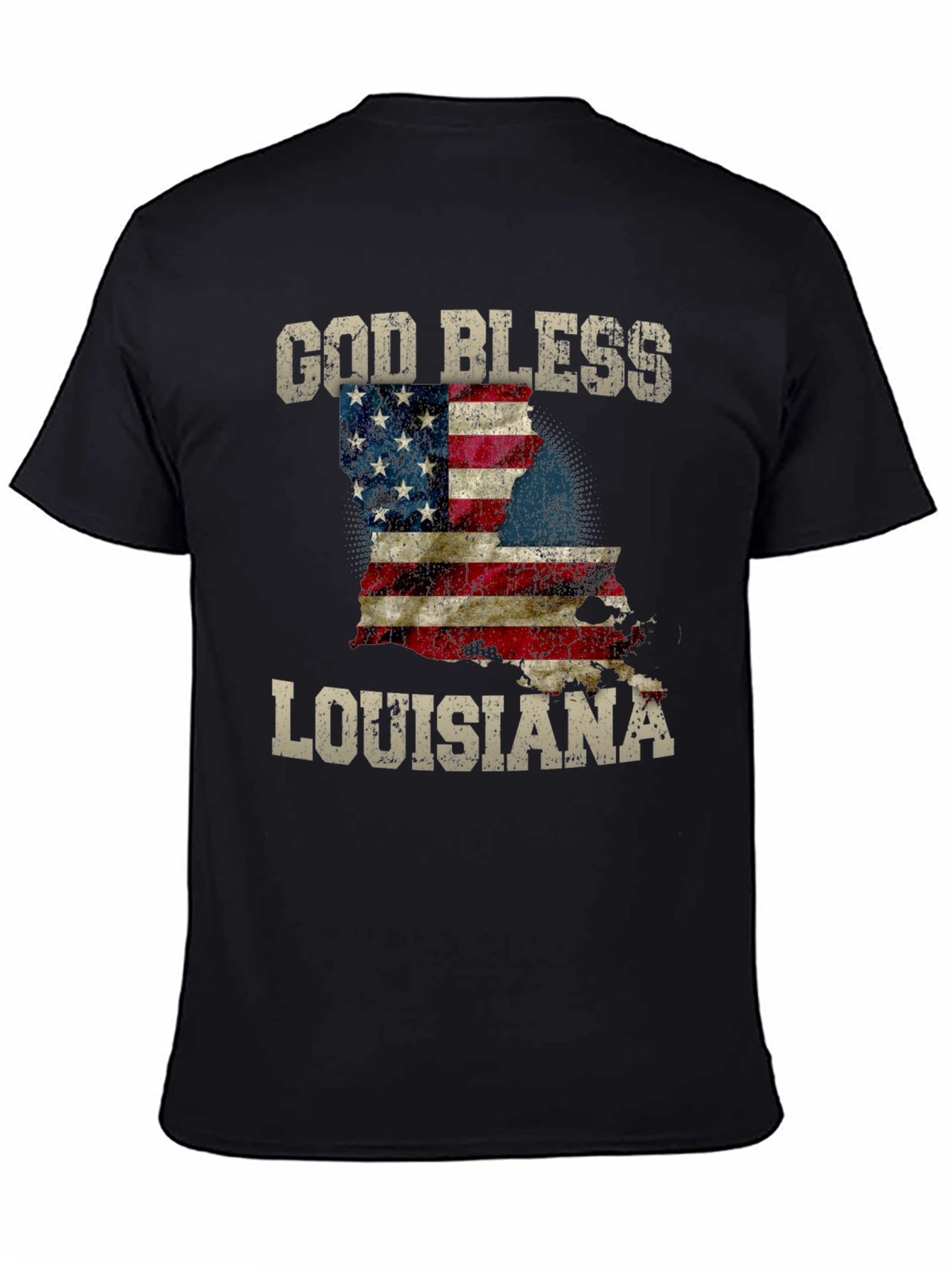 God Bless Louisiana Graphic T-Shirt