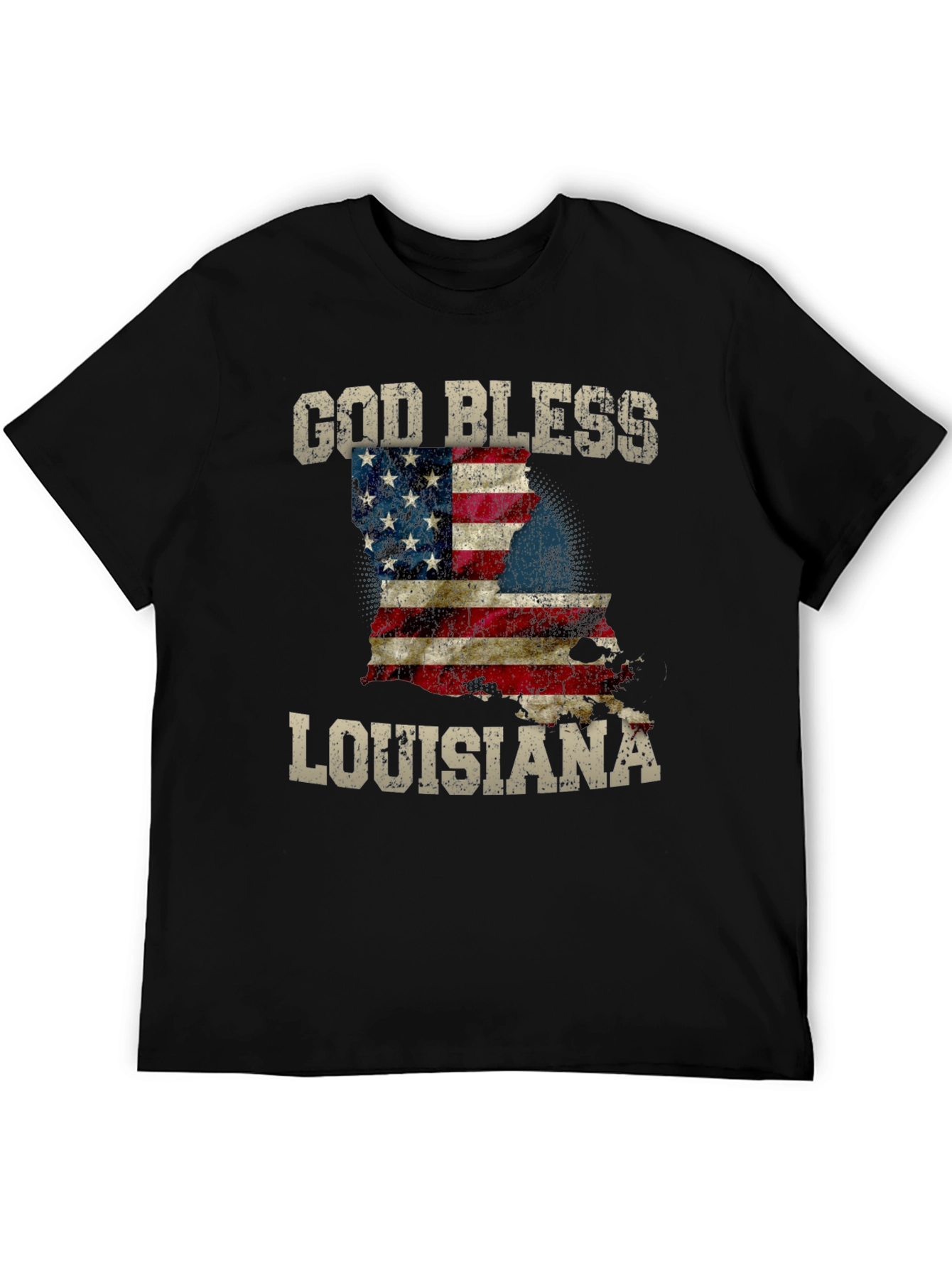 God Bless Louisiana Graphic T-Shirt