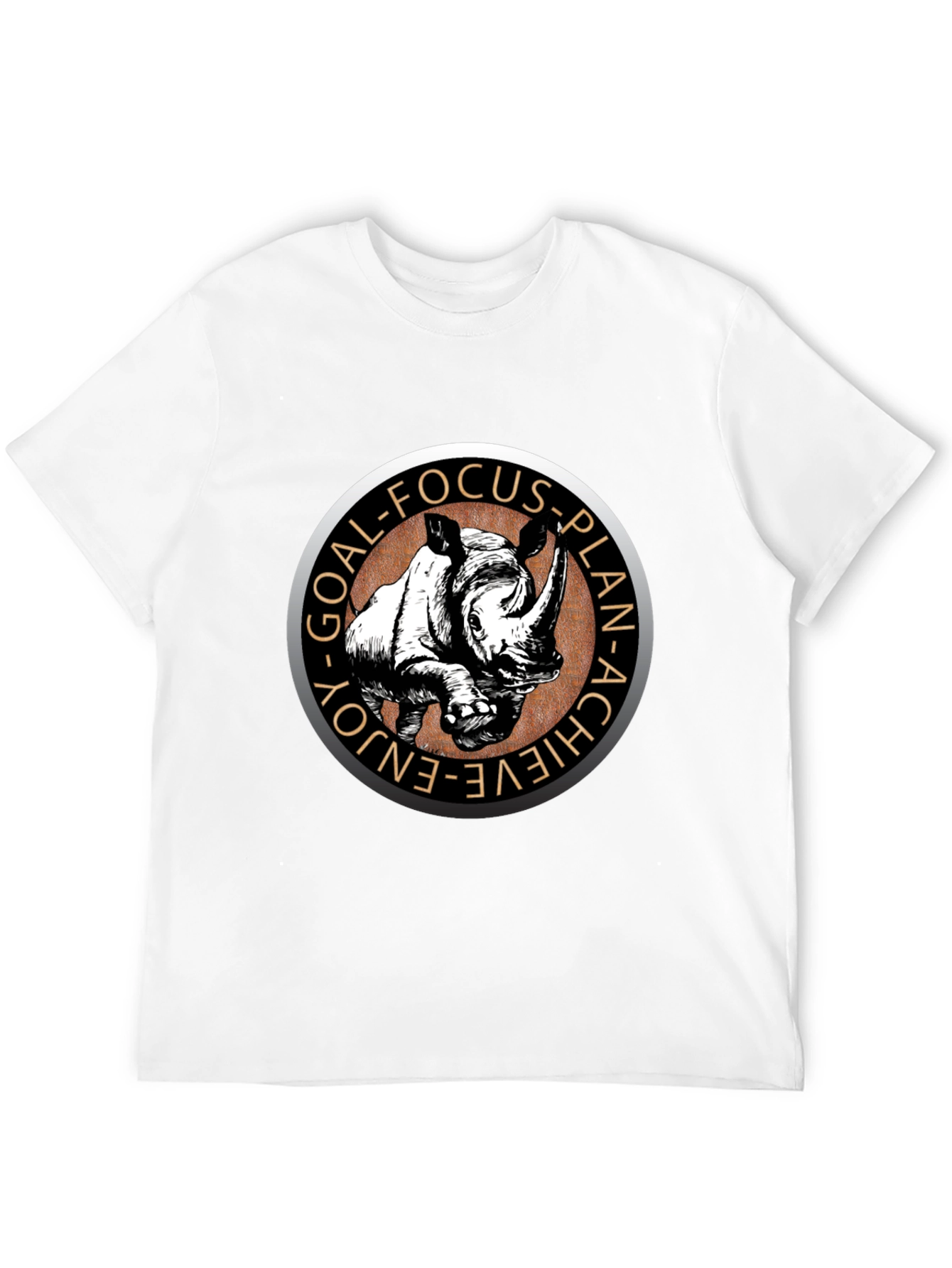 Rhino Graphic Tee - Goal Driven Black T-Shirt