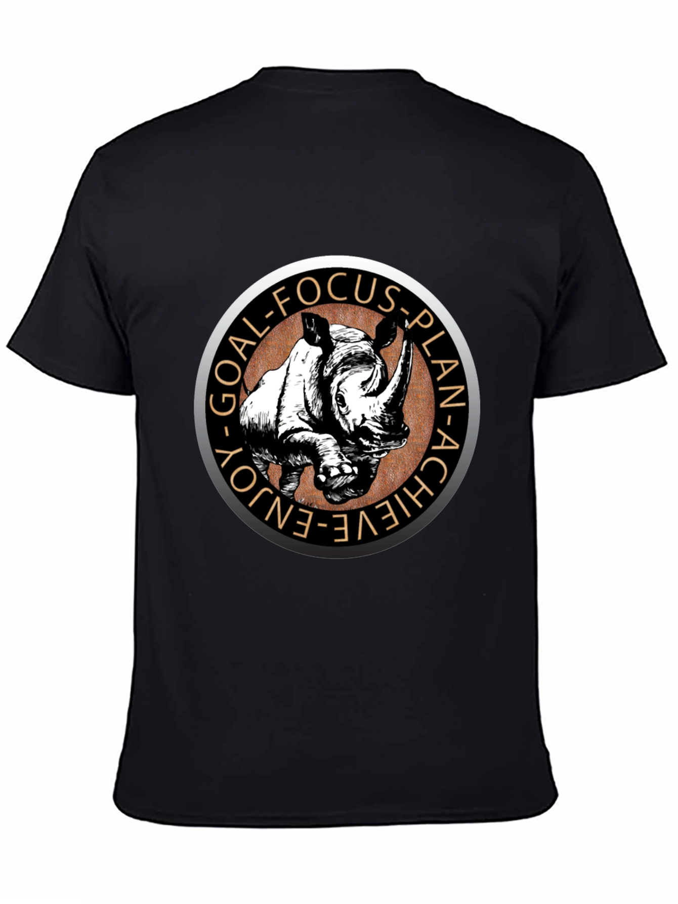 Rhino Graphic Tee - Goal Driven Black T-Shirt