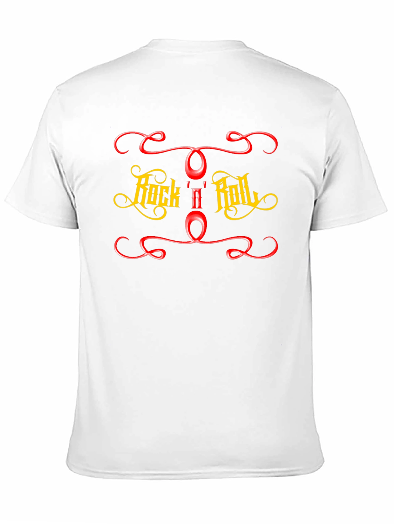 Rock n Roll Graphic Print Black T-Shirt