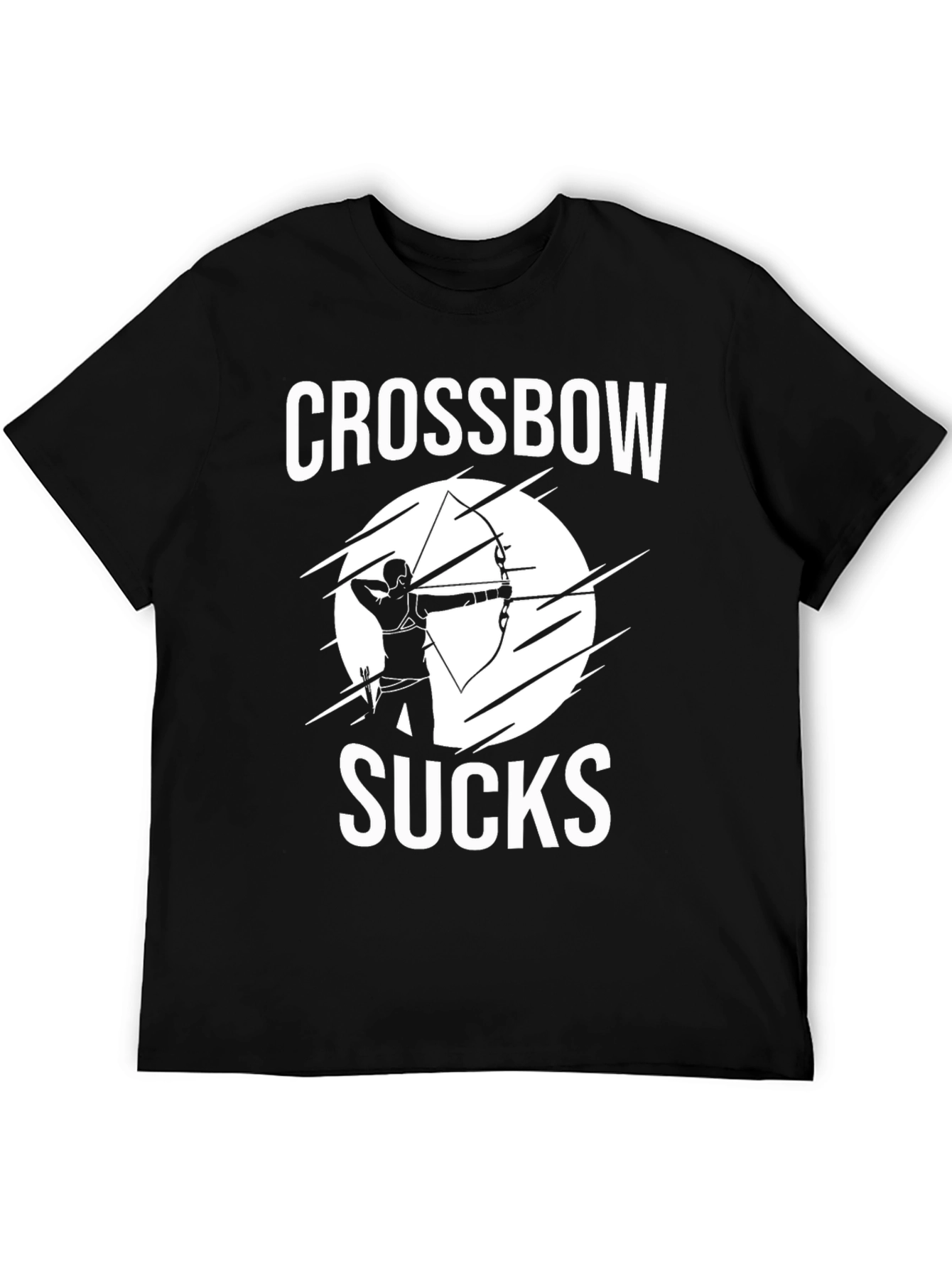Crossbow Sucks T-Shirt - Archery Humor Tee