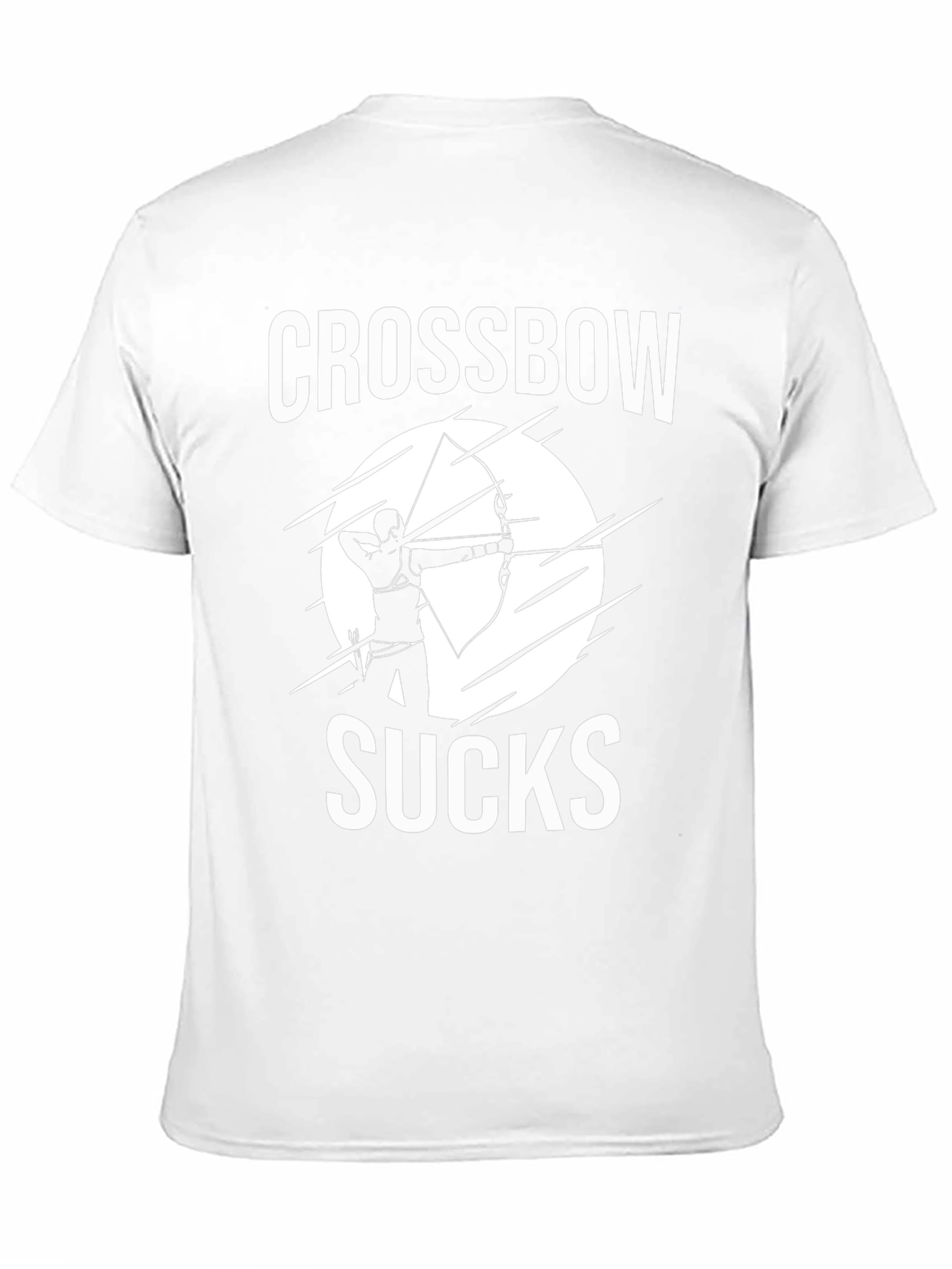 Crossbow Sucks T-Shirt - Archery Humor Tee