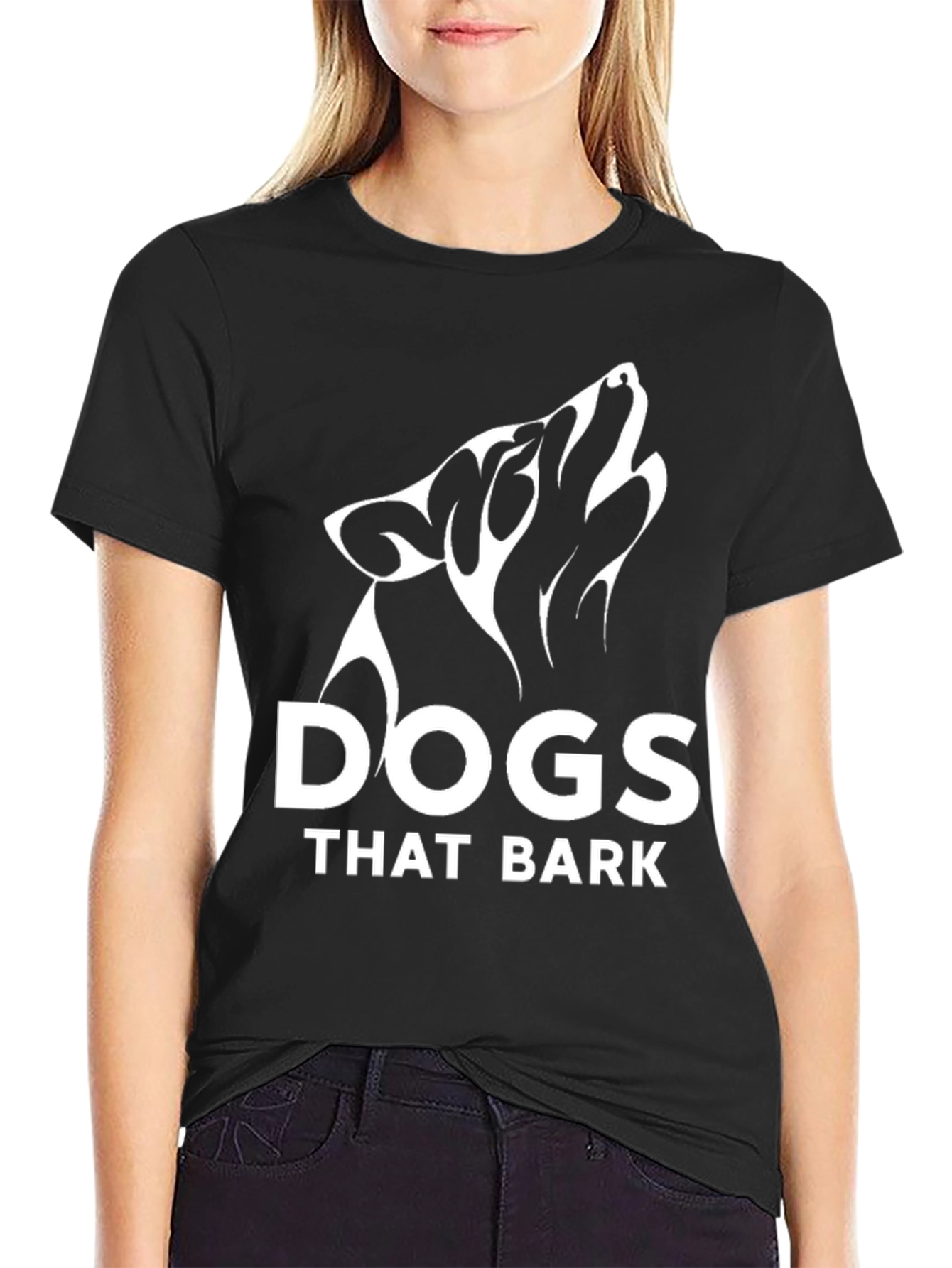 Dogs That Bark Black T-Shirt